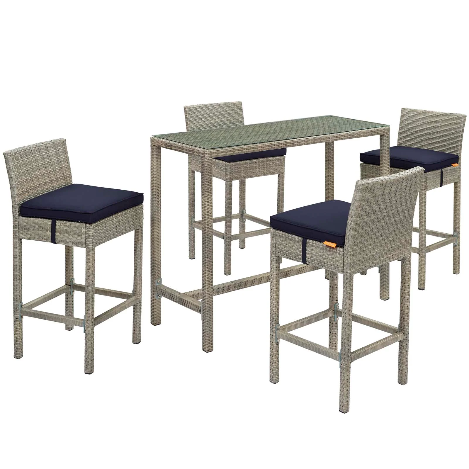 Conduit 5 Piece Outdoor Patio Wicker Rattan Set By Modway - EEI-3722 - Image 43