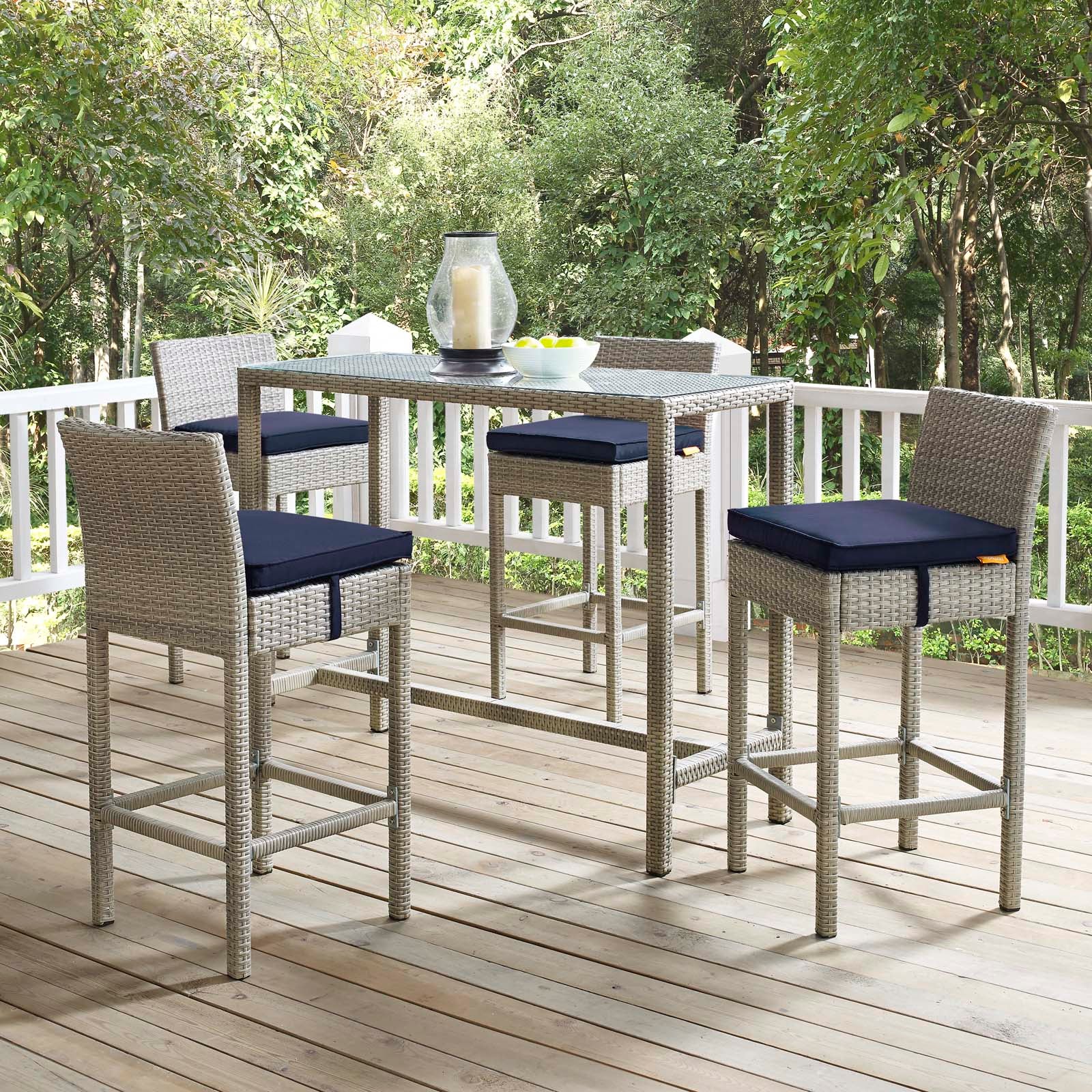 Conduit 5 Piece Outdoor Patio Wicker Rattan Set By Modway - EEI-3722 - Image 49