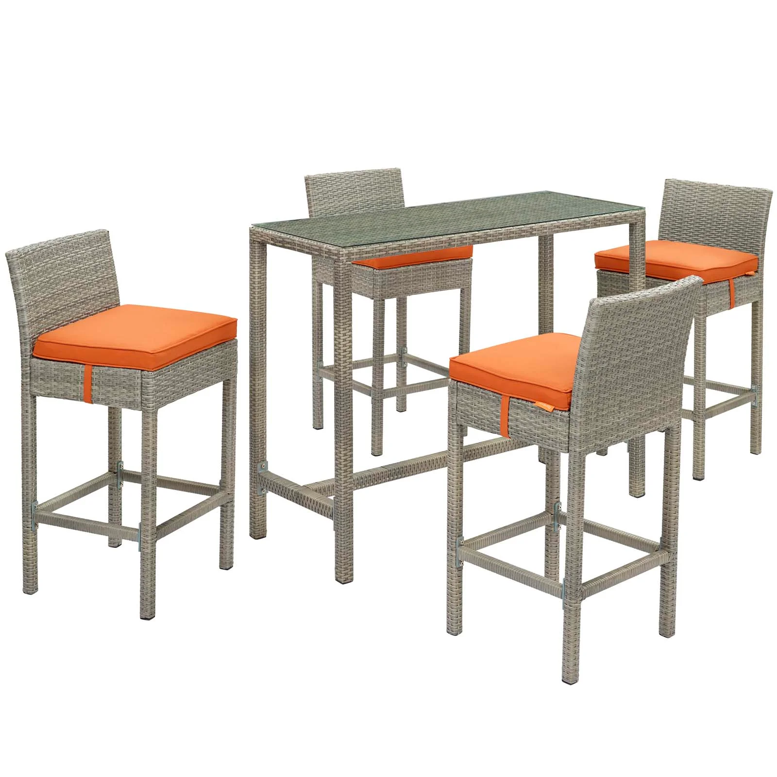 Conduit 5 Piece Outdoor Patio Wicker Rattan Set By Modway - EEI-3722 - Image 50