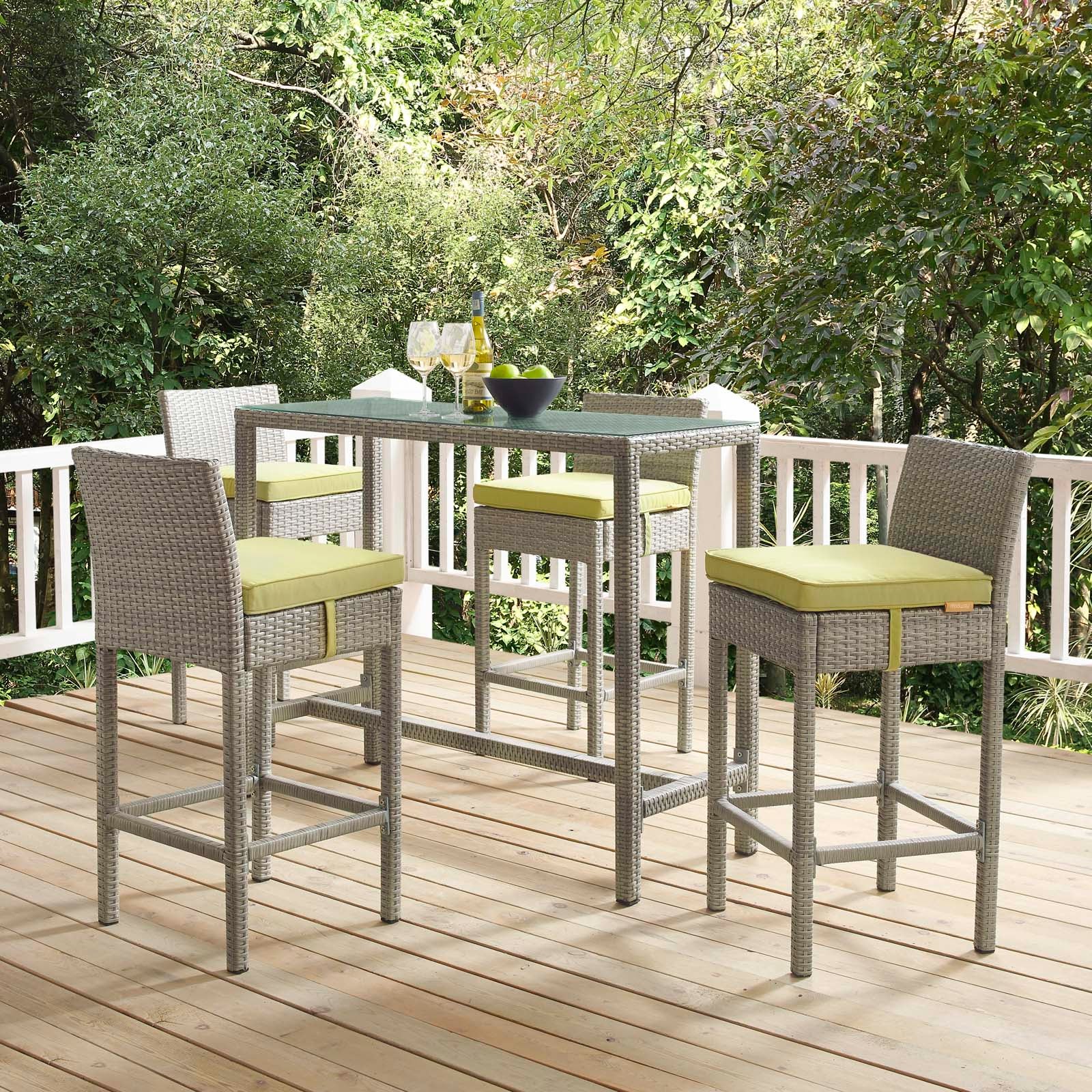 Conduit 5 Piece Outdoor Patio Wicker Rattan Set By Modway - EEI-3722 - Image 63