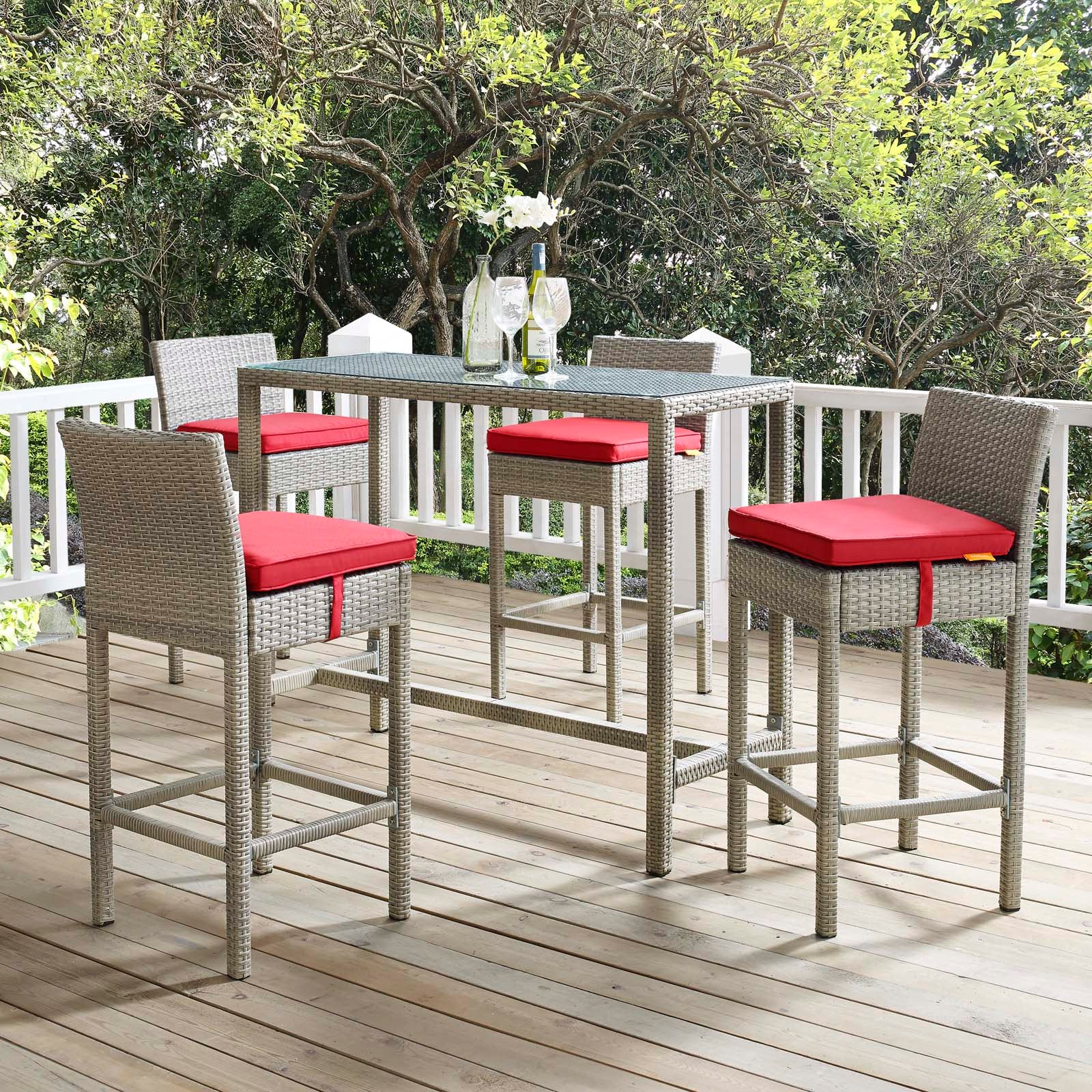Conduit 5 Piece Outdoor Patio Wicker Rattan Set By Modway - EEI-3722 - Image 70