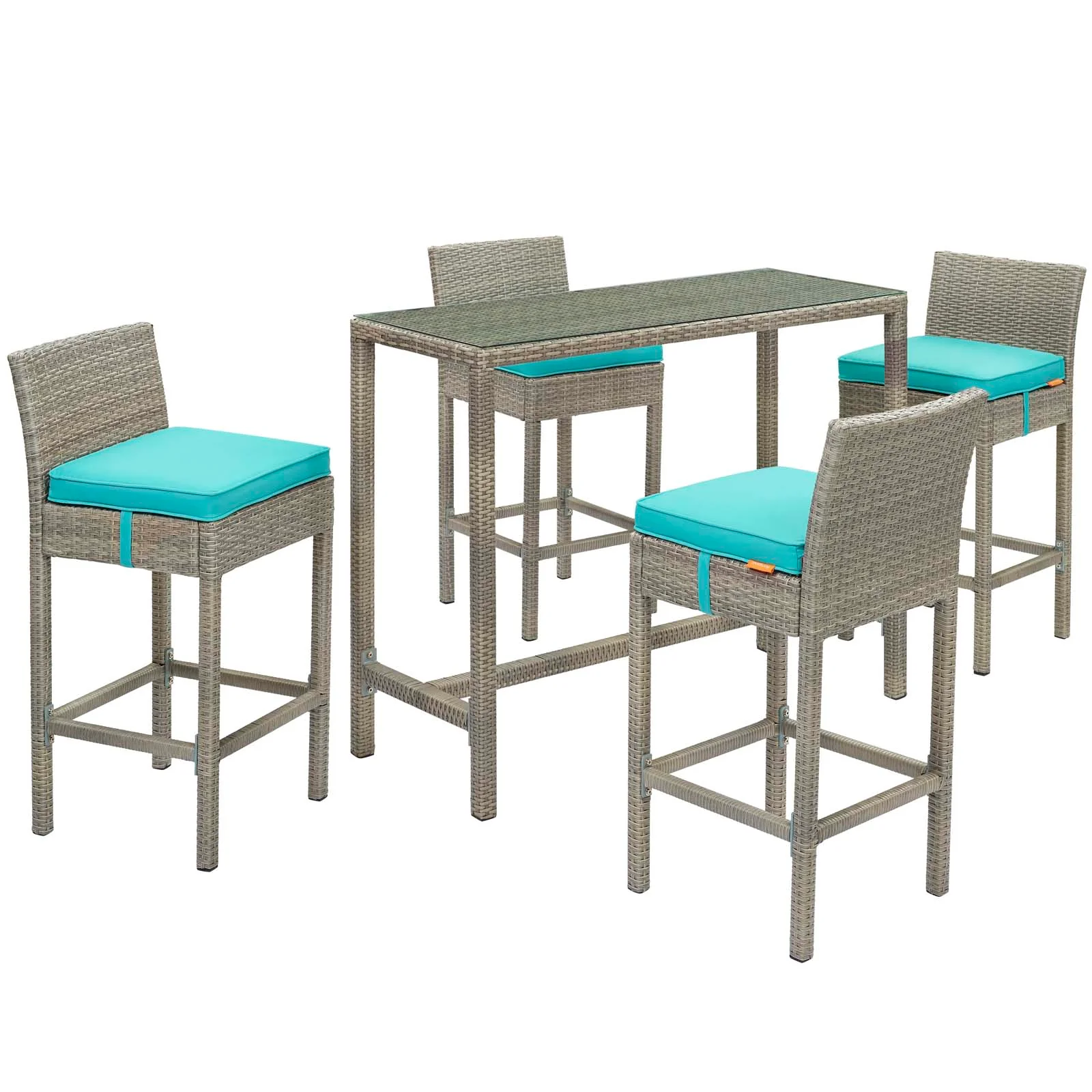 Conduit 5 Piece Outdoor Patio Wicker Rattan Set By Modway - EEI-3722 - Image 71
