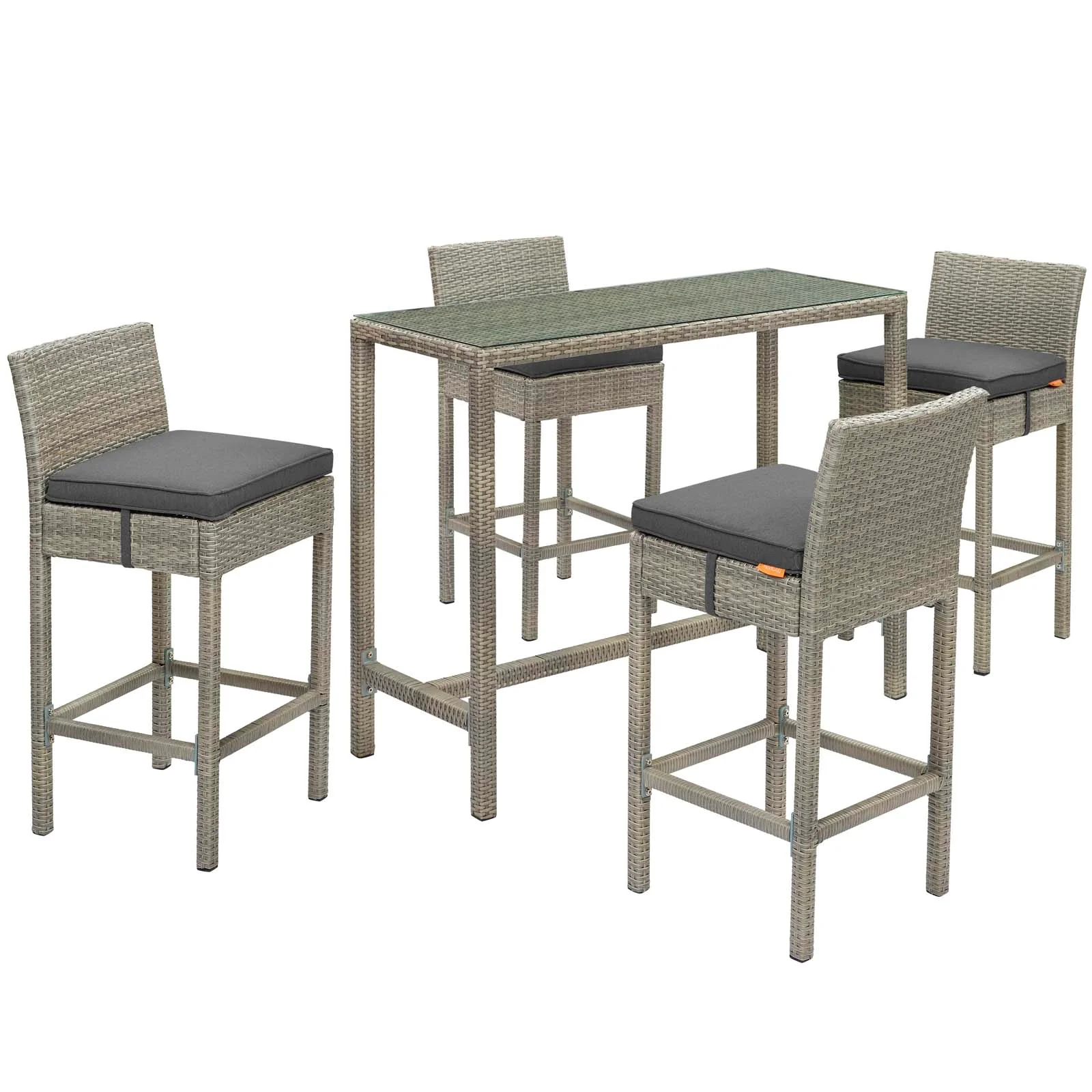 Conduit 5 Piece Outdoor Patio Wicker Rattan Set By Modway - EEI-3722 - Image 8