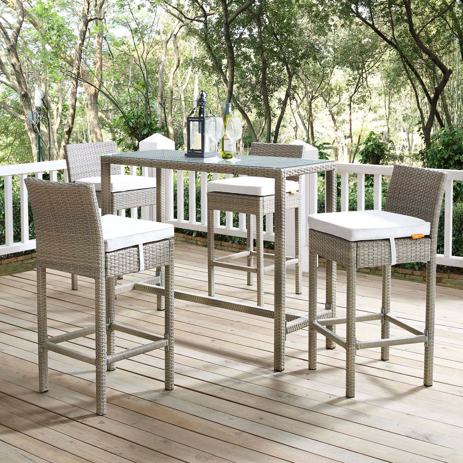 Conduit 5 Piece Outdoor Patio Wicker Rattan Set By Modway - EEI-3722 - Image 84