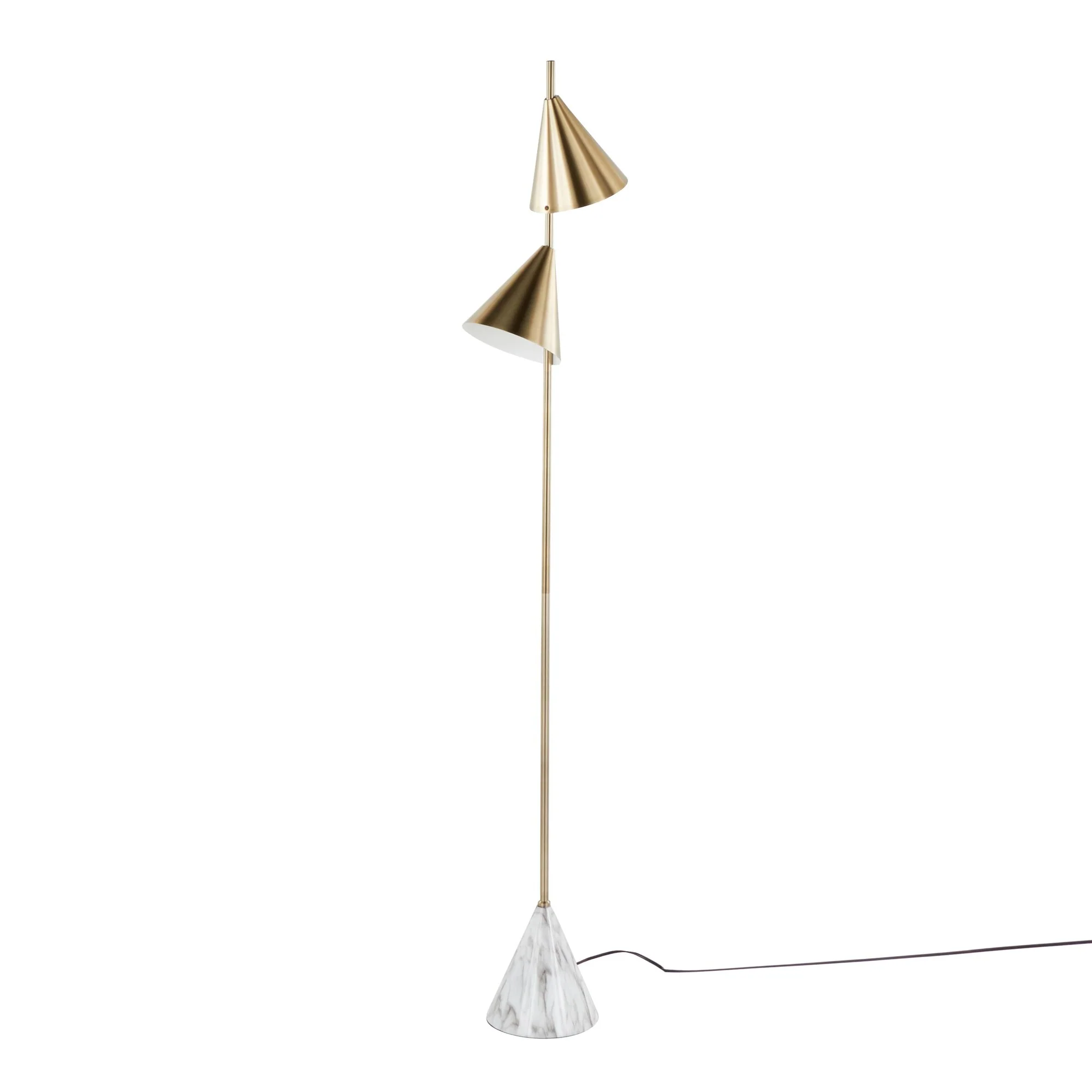 Cone 65" Metal Floor Lamp By LumiSource - LFL-CONE AUW - Image 2