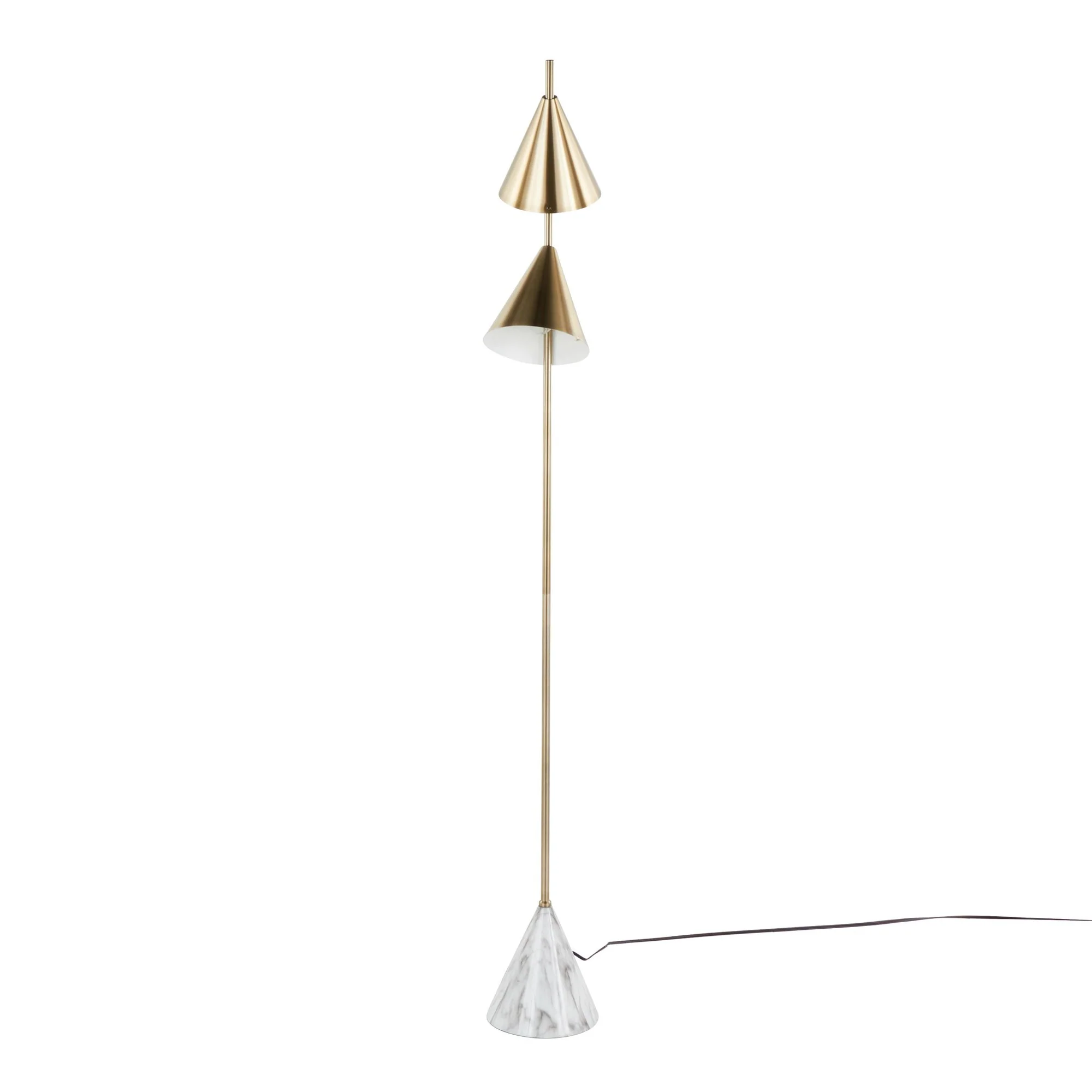 Cone 65" Metal Floor Lamp By LumiSource - LFL-CONE AUW - Image 5