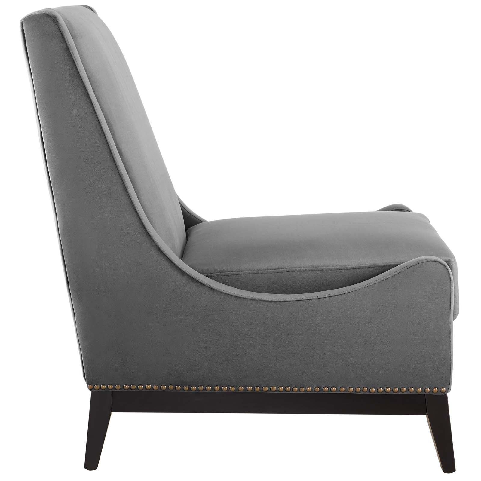 Confident Lounge Chair Upholstered Performance Velvet Set of 2 By Modway - EEI-4487 - Image 4