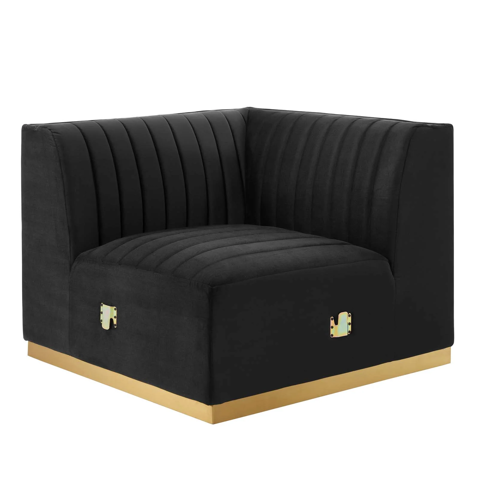 Conjure Channel Tufted Performance Velvet 6-Piece U-Shaped Sectional By Modway - EEI-5851 - Image 14