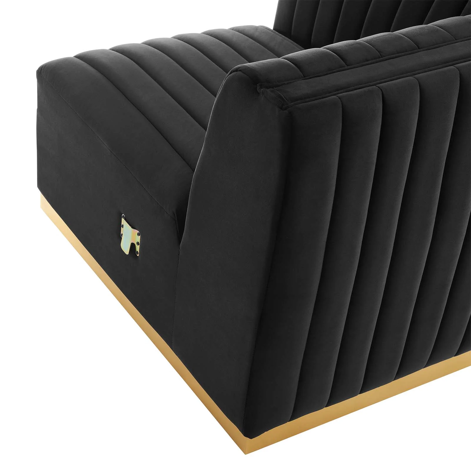 Conjure Channel Tufted Performance Velvet 6-Piece U-Shaped Sectional By Modway - EEI-5851 - Image 16