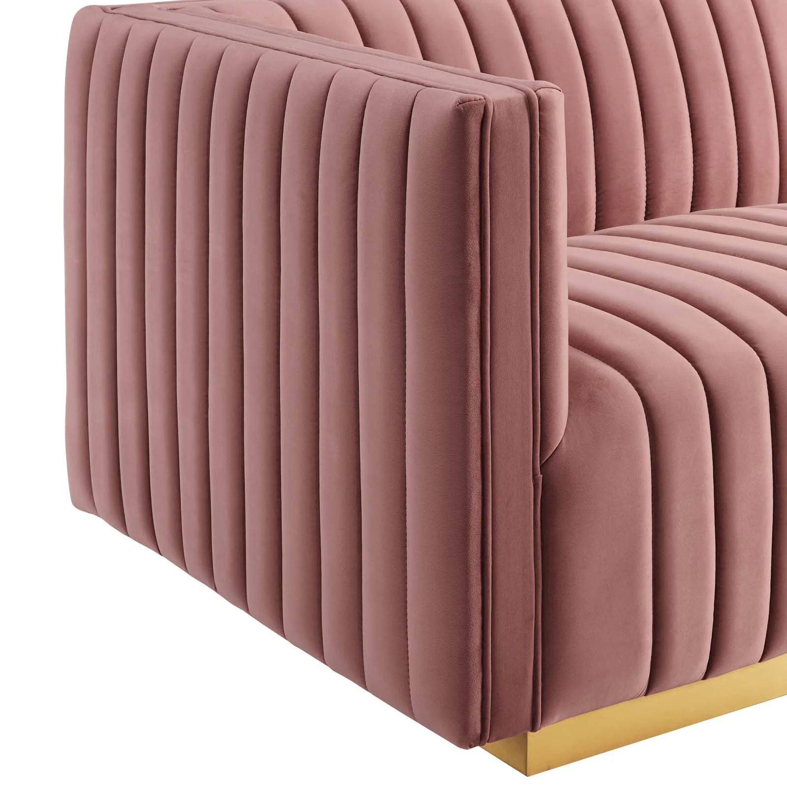 Conjure Channel Tufted Performance Velvet 6-Piece U-Shaped Sectional By Modway - EEI-5851 - Image 29