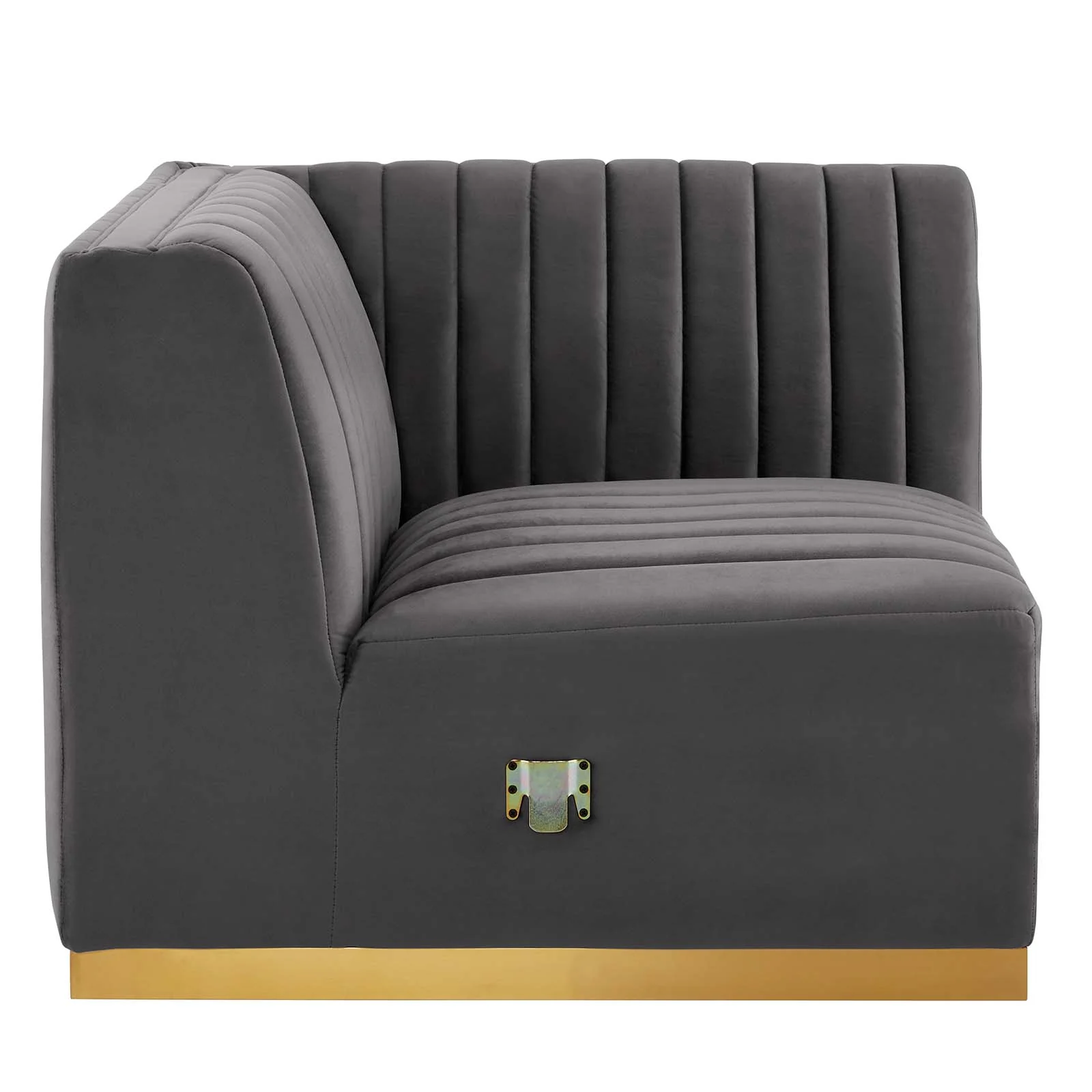 Conjure Channel Tufted Performance Velvet 6-Piece U-Shaped Sectional By Modway - EEI-5851 - Image 37
