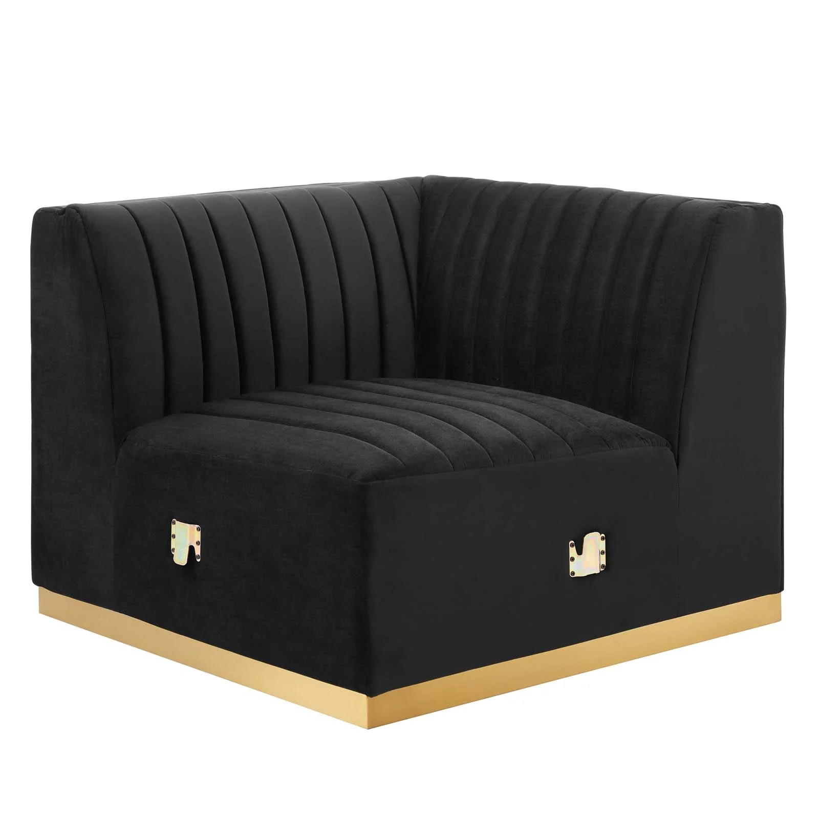 Conjure Channel Tufted Performance Velvet 6-Piece U-Shaped Sectional By Modway - EEI-5851 - Image 4