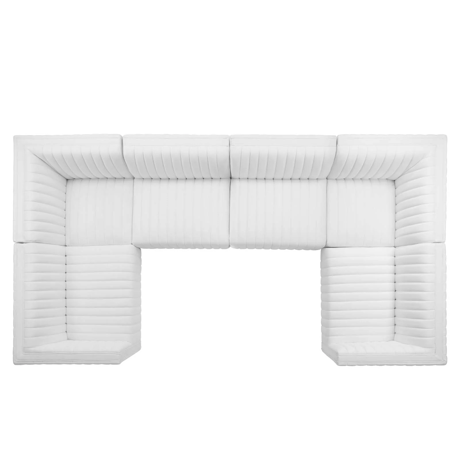 Conjure Channel Tufted Performance Velvet 6-Piece U-Shaped Sectional By Modway - EEI-5851 - Image 74