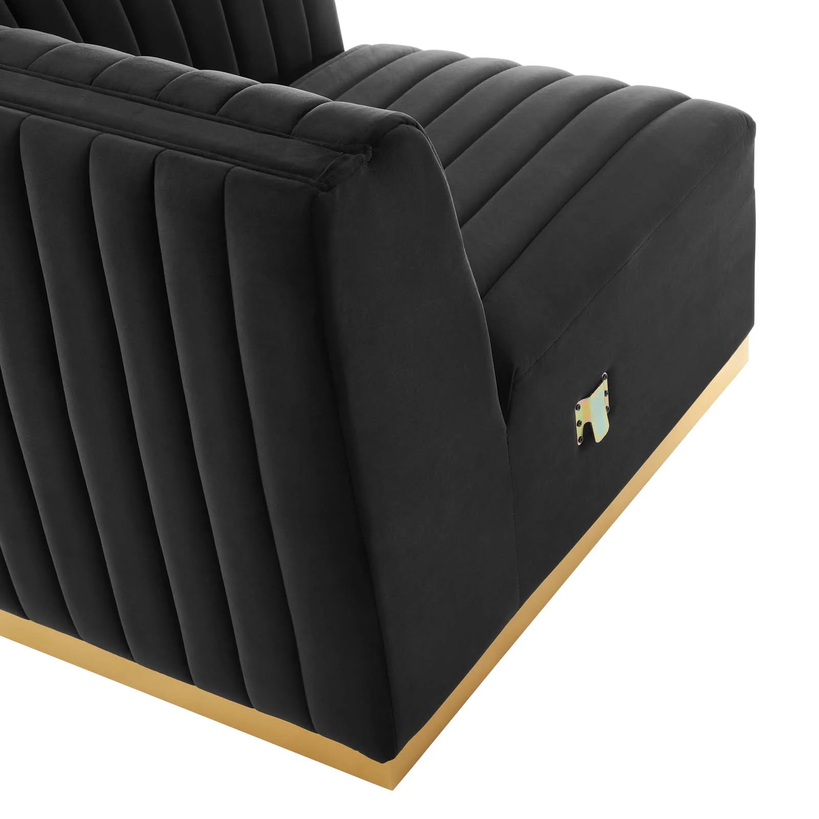 Conjure Channel Tufted Performance Velvet 6-Piece U-Shaped Sectional By Modway - EEI-5851 - Image 9