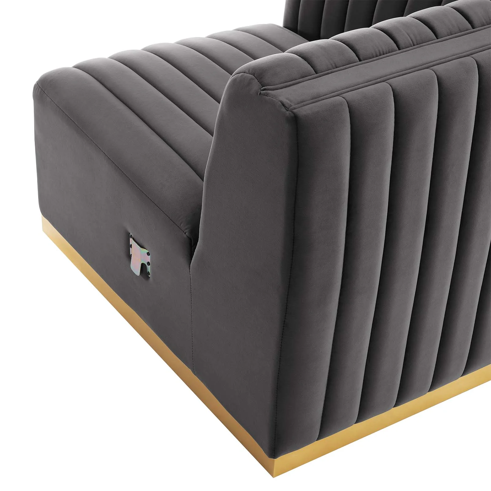 Conjure Channel Tufted Performance Velvet Left Corner Chair By Modway - EEI-5505 - Image 17
