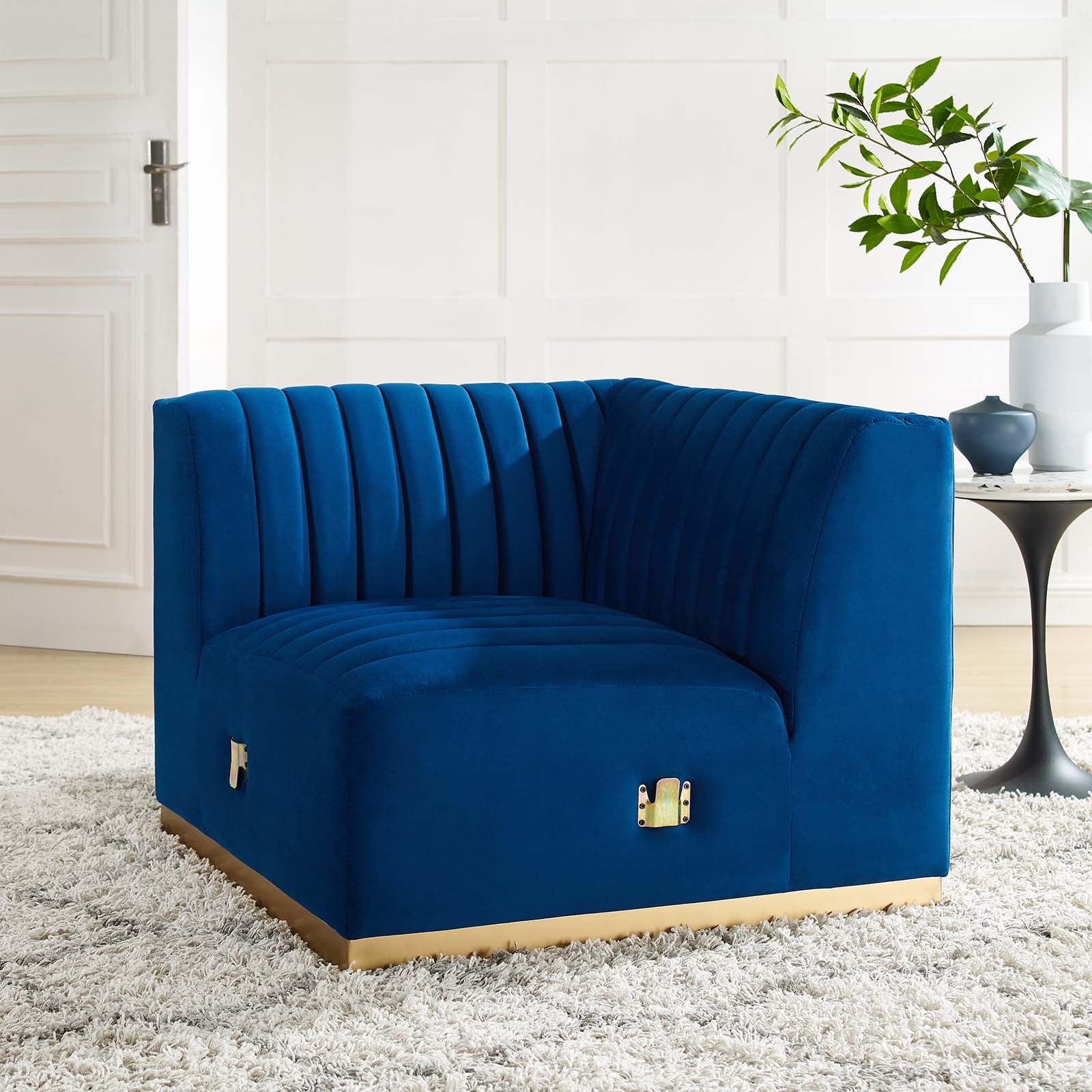 Conjure Channel Tufted Performance Velvet Left Corner Chair By Modway - EEI-5505 - Image 19