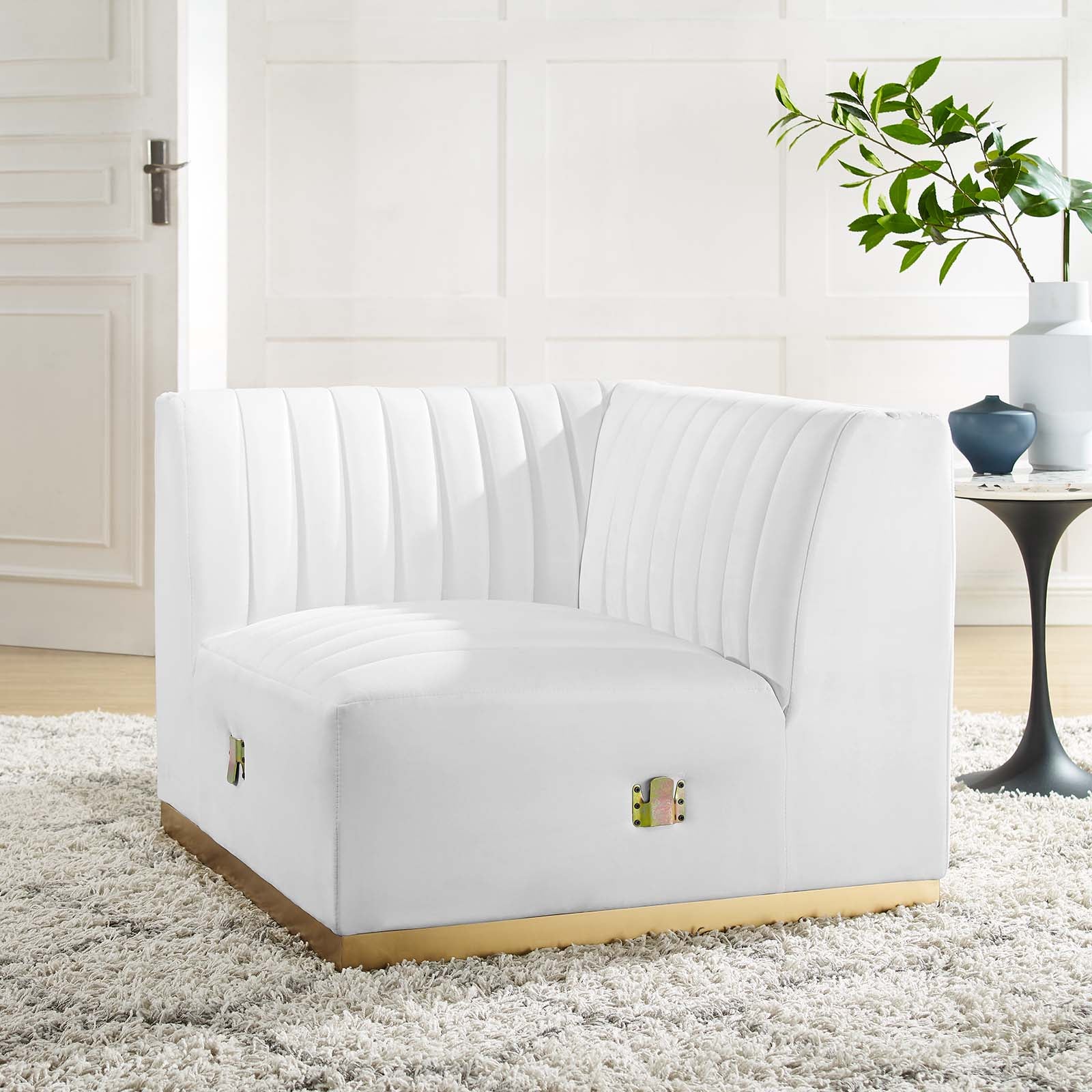 Conjure Channel Tufted Performance Velvet Left Corner Chair By Modway - EEI-5505 - Image 25
