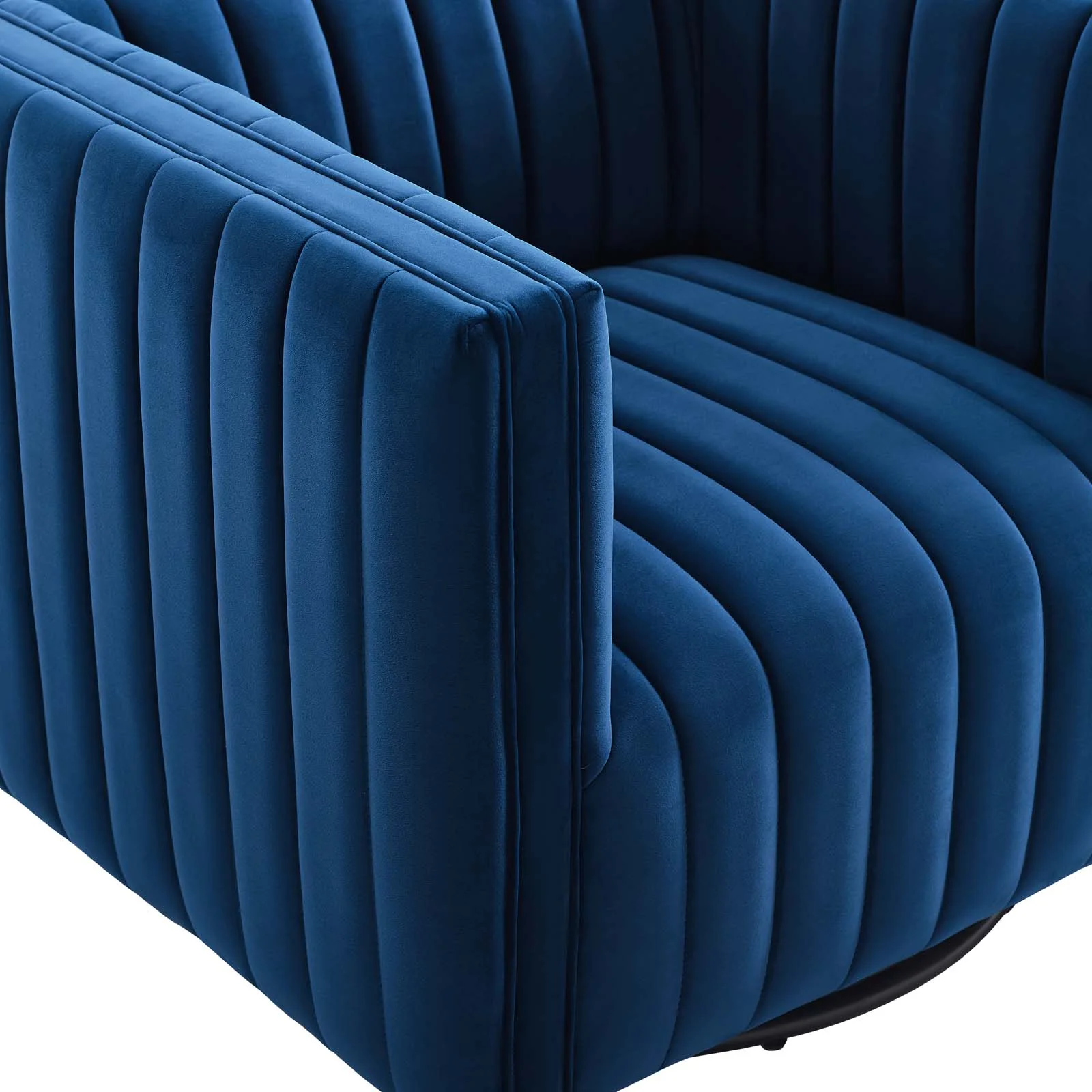 Conjure Channel Tufted Performance Velvet Swivel Armchair By Modway - EEI-3883 - Image 15