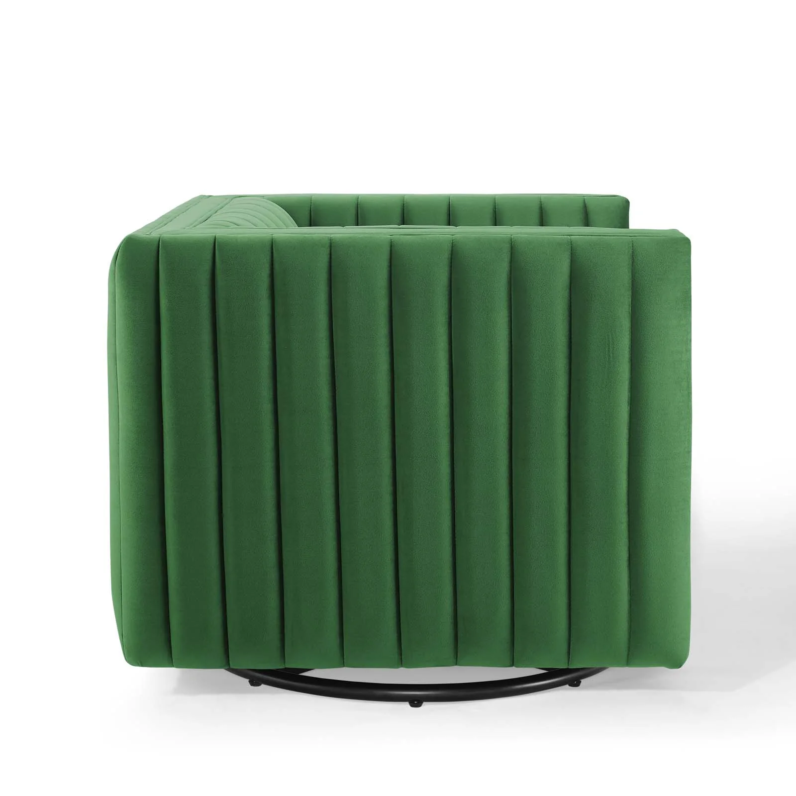 Conjure Channel Tufted Performance Velvet Swivel Armchair By Modway - EEI-3883 - Image 4