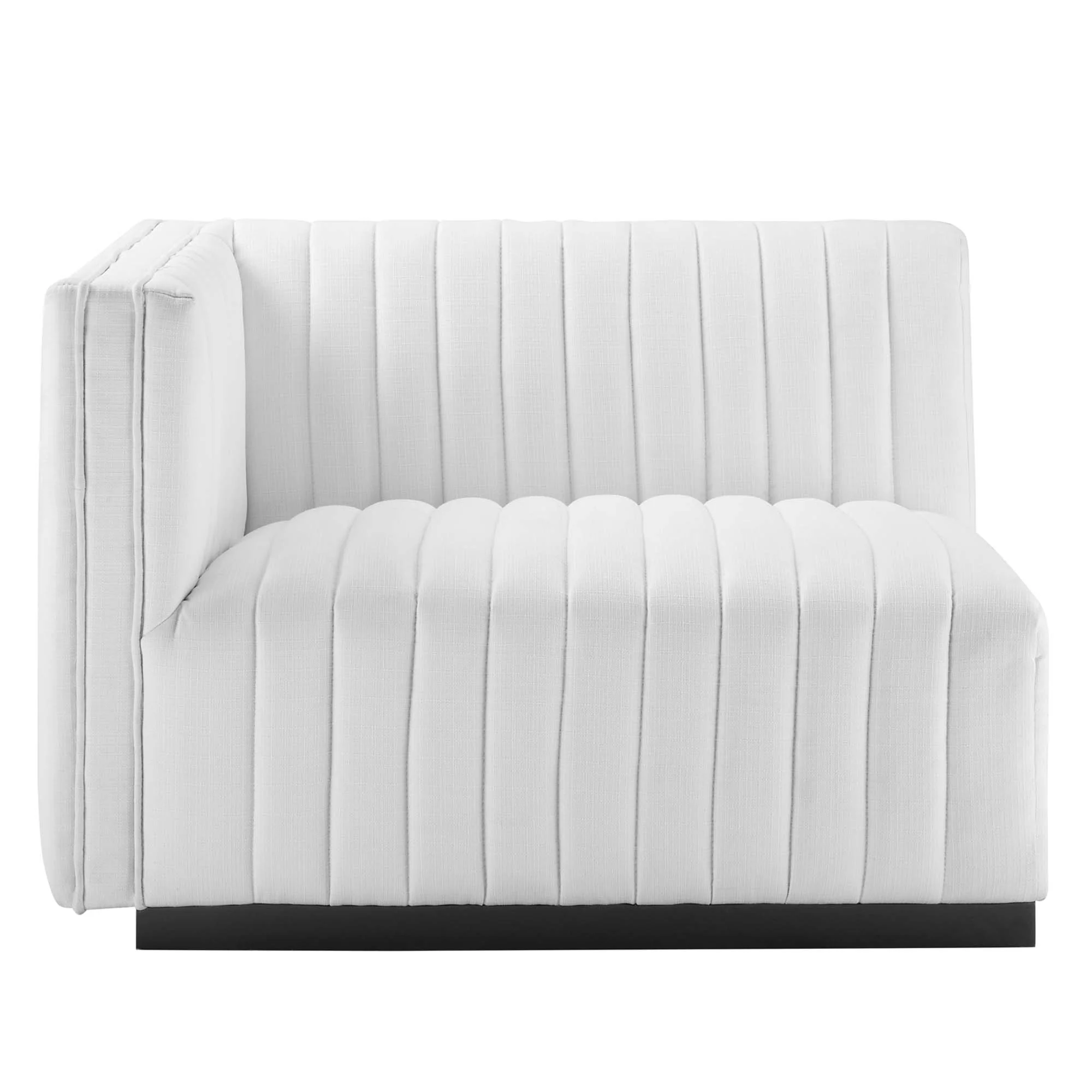 Conjure Channel Tufted Upholstered Fabric Loveseat by Modway - Image 17