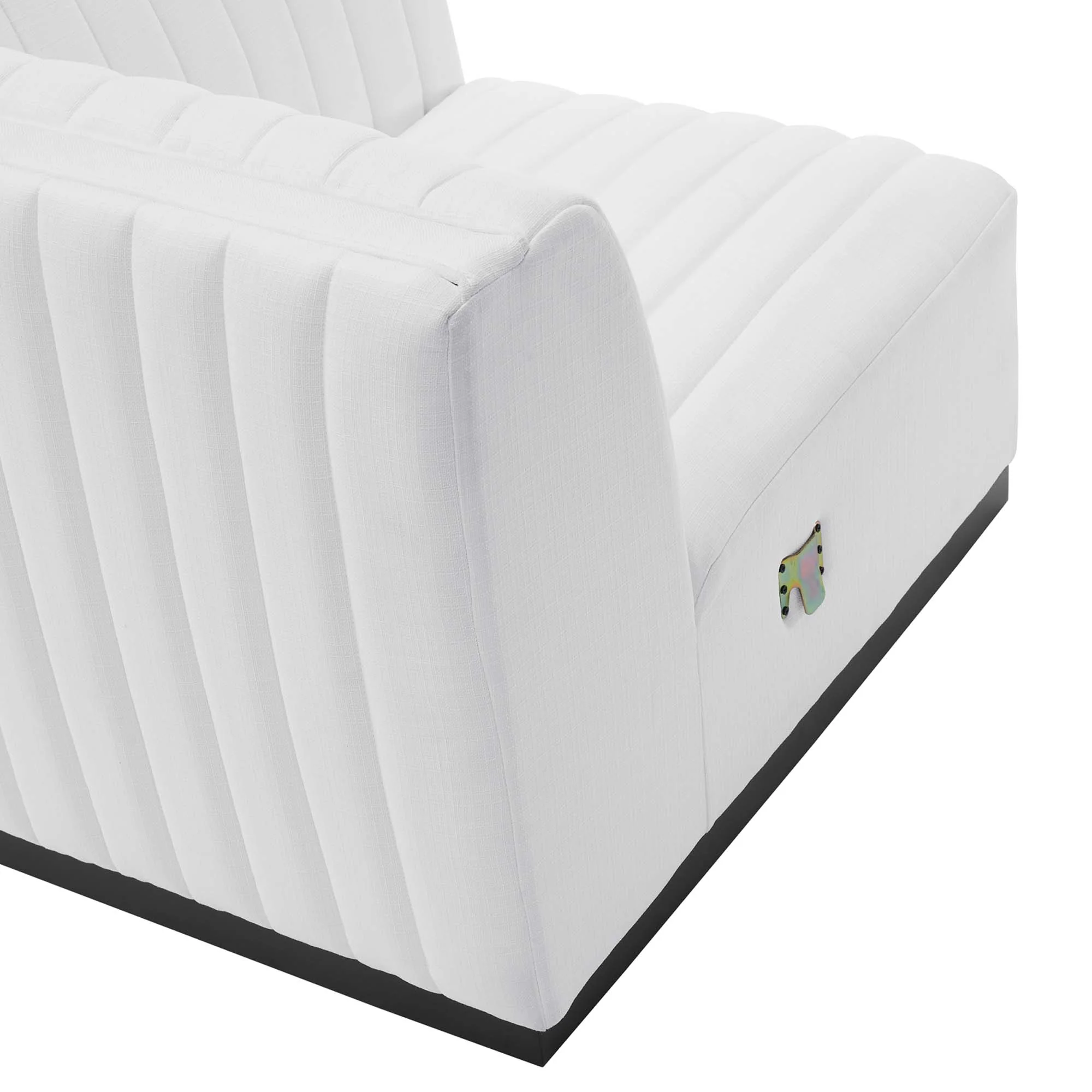 Conjure Channel Tufted Upholstered Fabric Loveseat by Modway - Image 21
