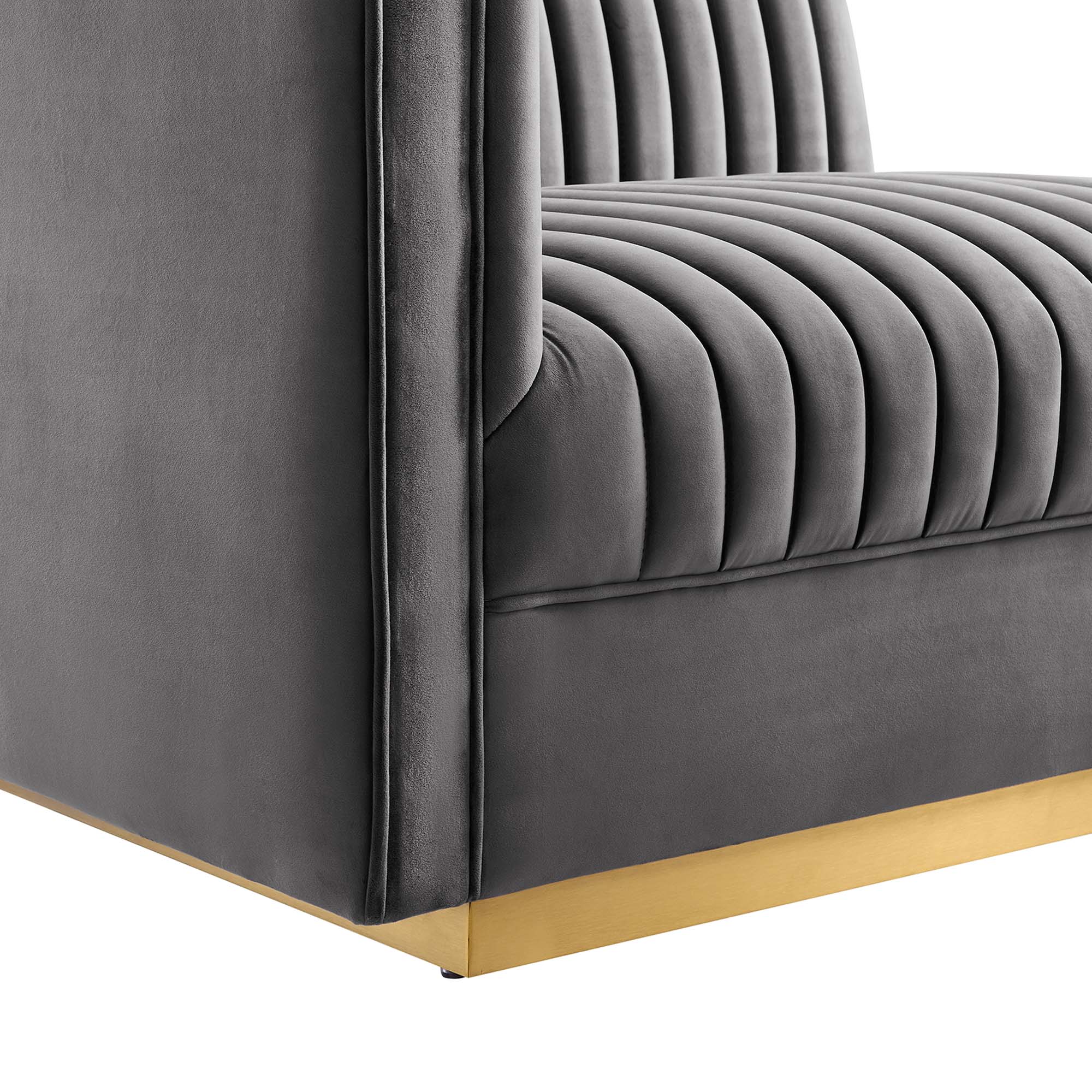 Conjure Channel Tufted Upholstered Fabric Loveseat by Modway - Image 24