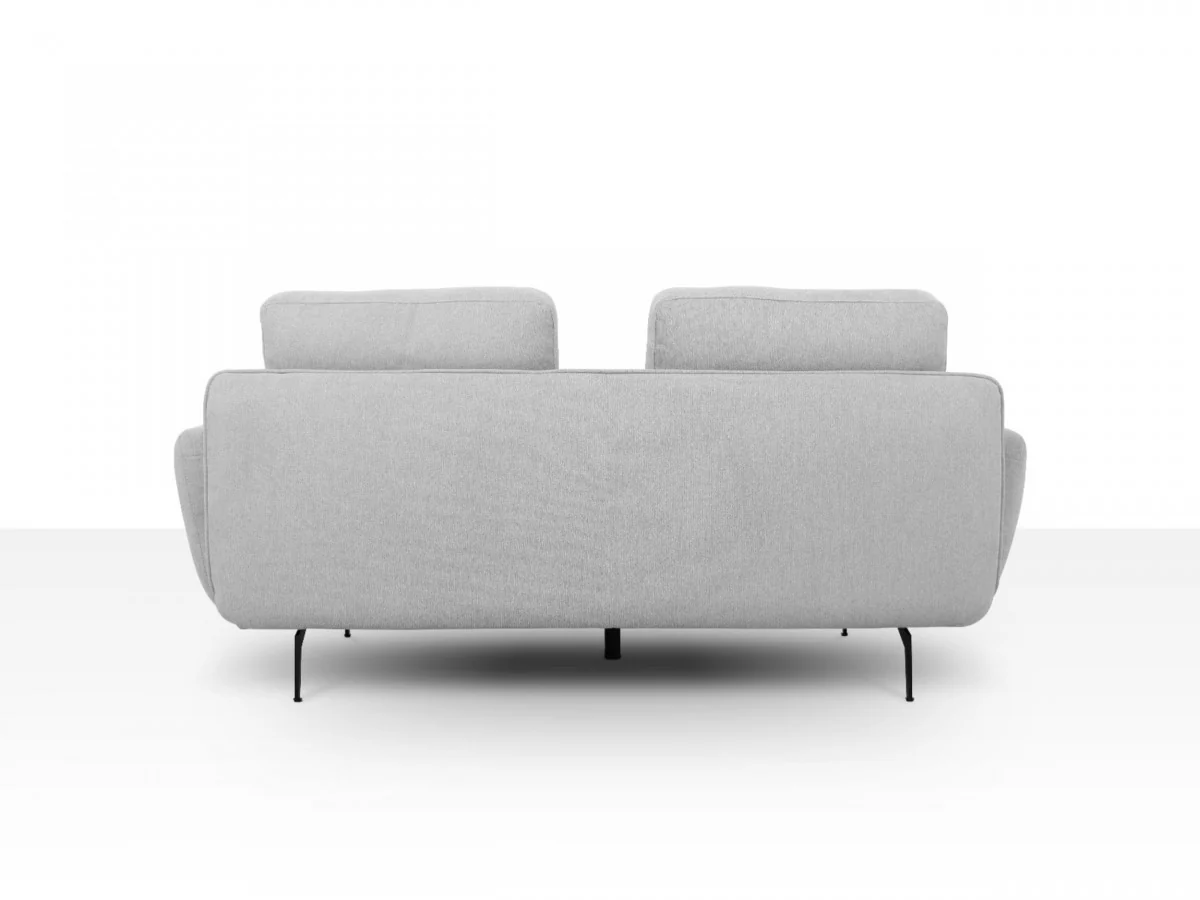Contempo Retro 78" Light Gray Loveseat By Homeroots - Image 3