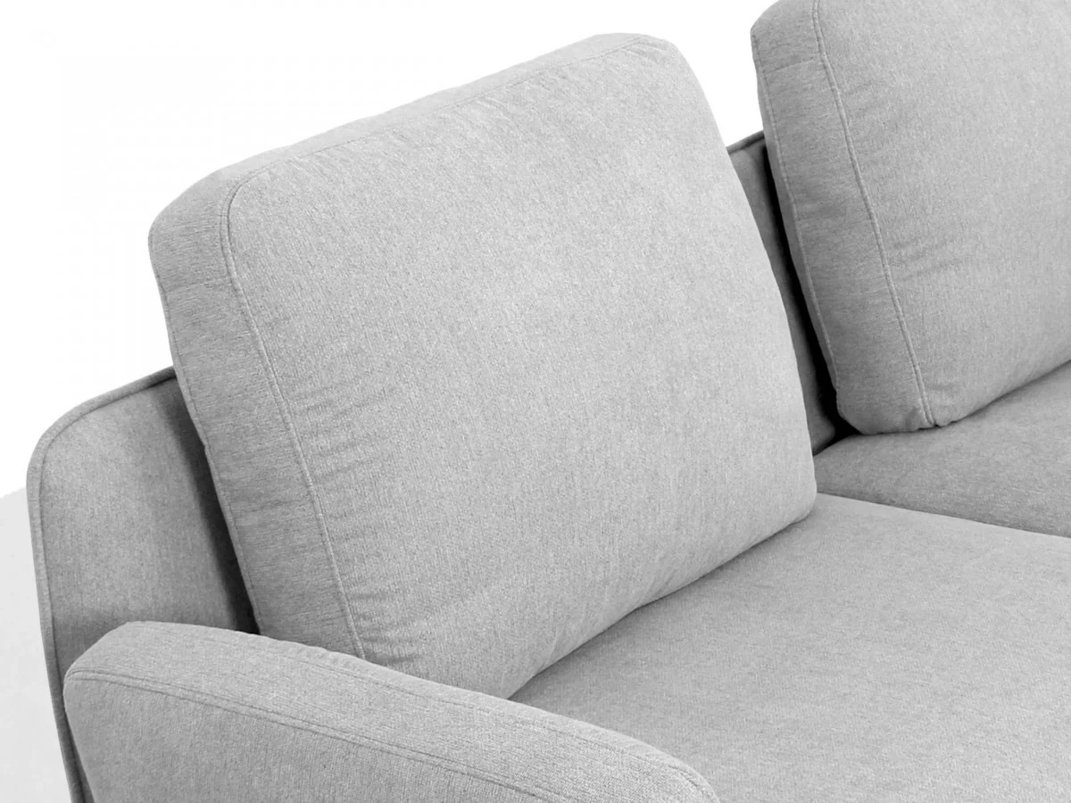 Contempo Retro 78" Light Gray Loveseat By Homeroots - Image 4
