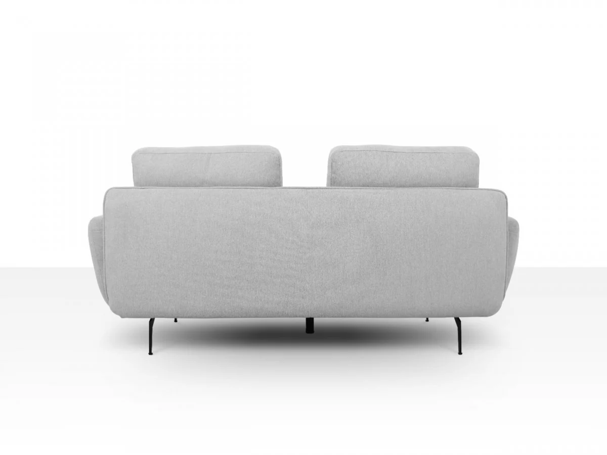 Contempo Retro 89" Creamy Off White Loveseat By Homeroots - Image 10