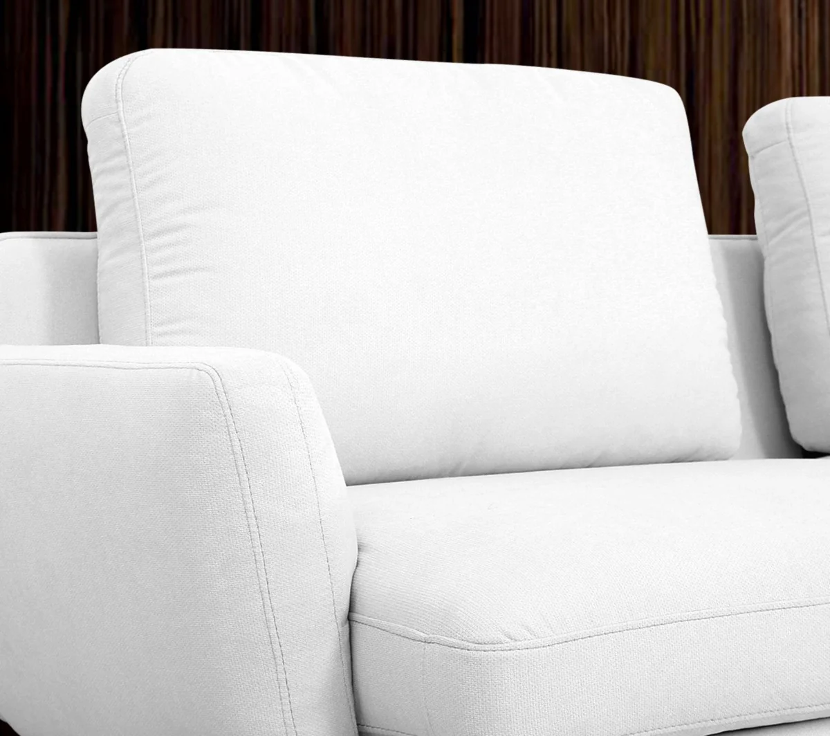 Contempo Retro 89" Creamy Off White Loveseat By Homeroots - Image 4