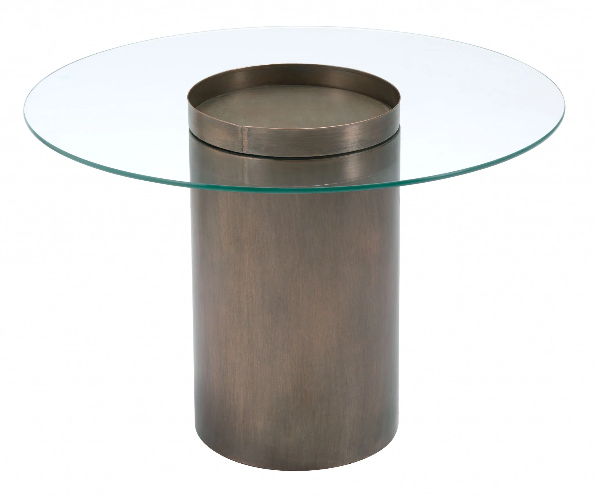 Contemporary Antique Gold Table By Homeroots - Image 3