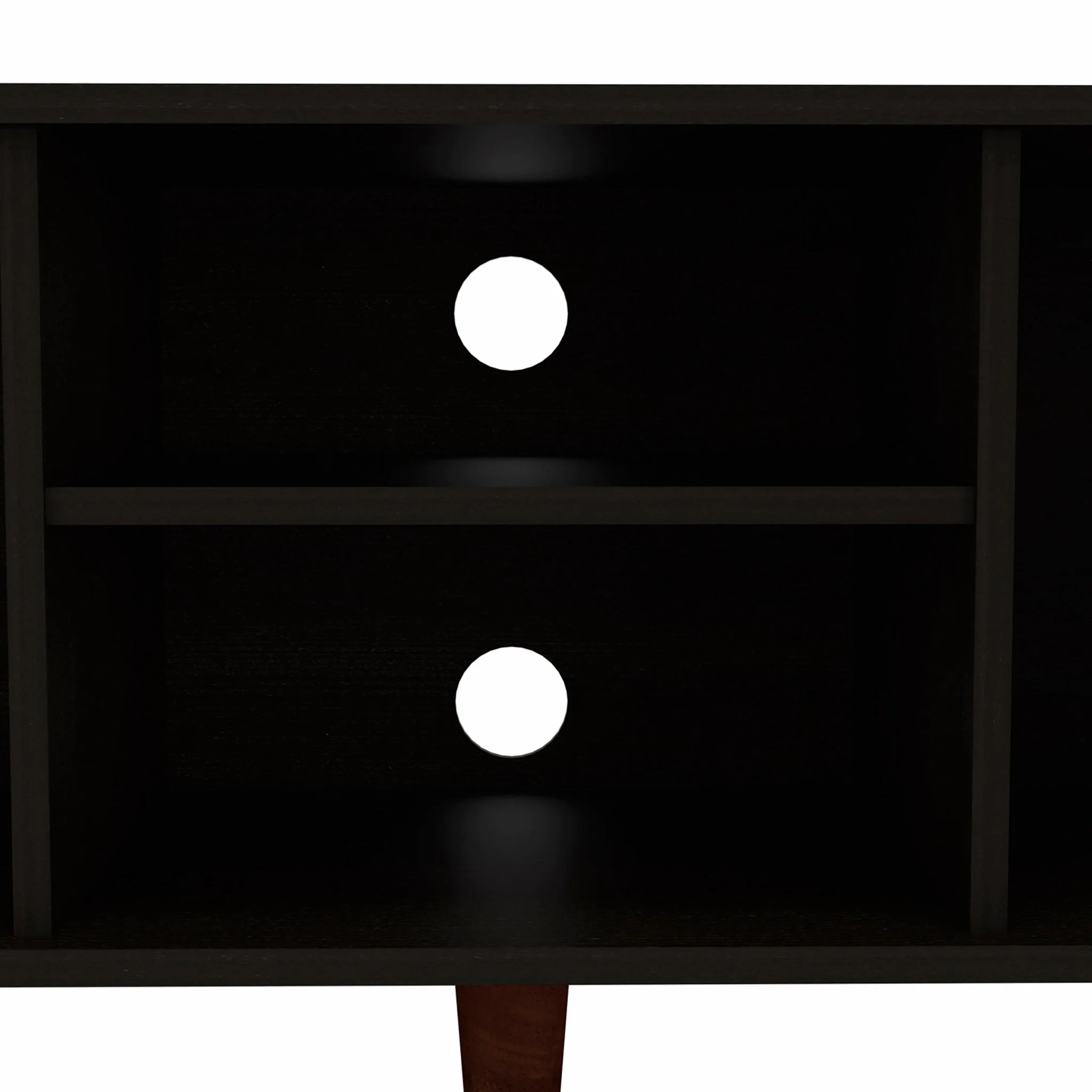 Contemporary Black Wengue TV Stand By Homeroots - Image 6
