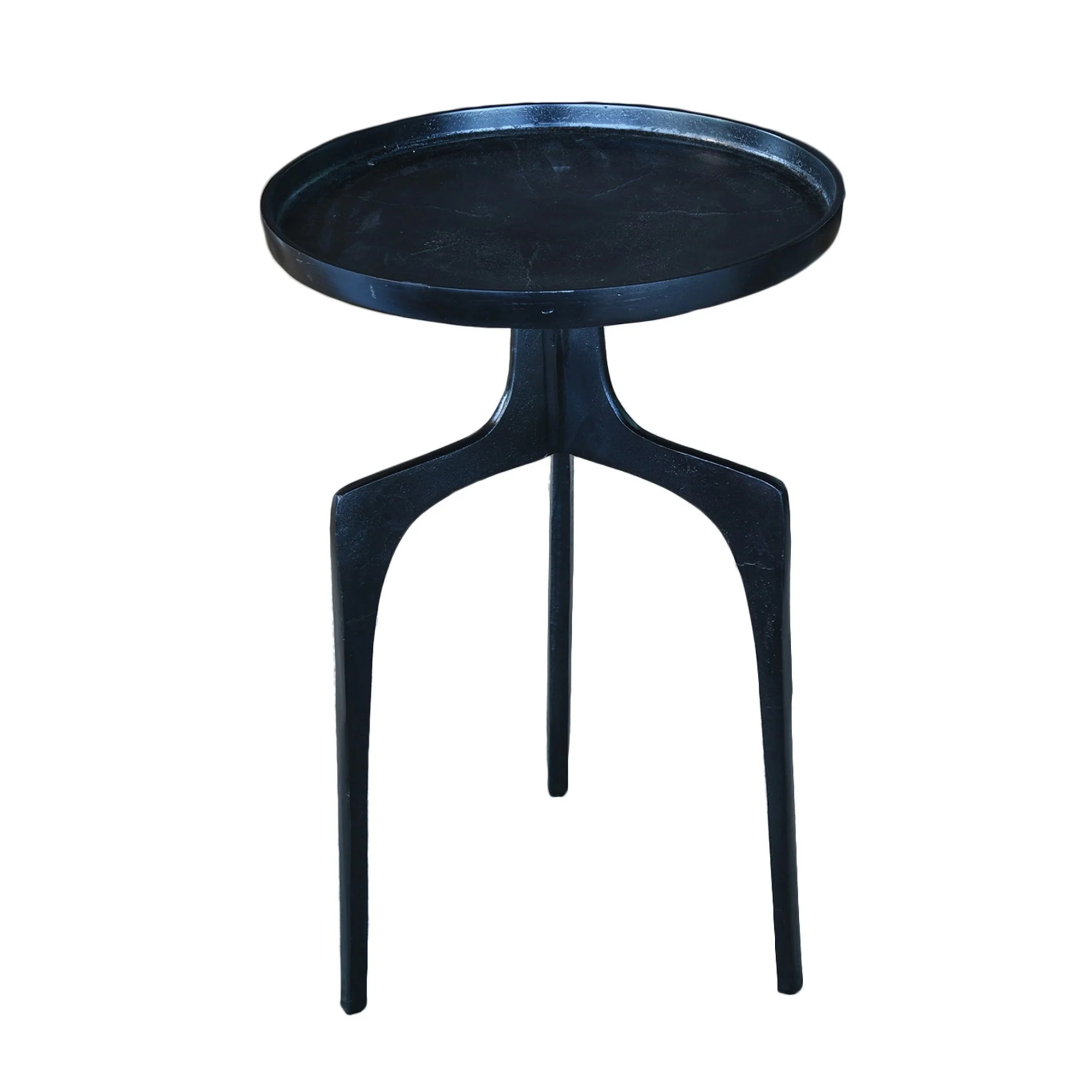 Contemporary Blue Side Table By Homeroots - Image 2