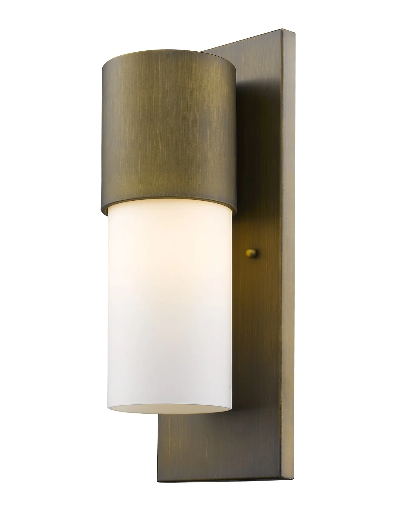 Contemporary Brushed Gold and White Wall Light By Homeroots - Image 2