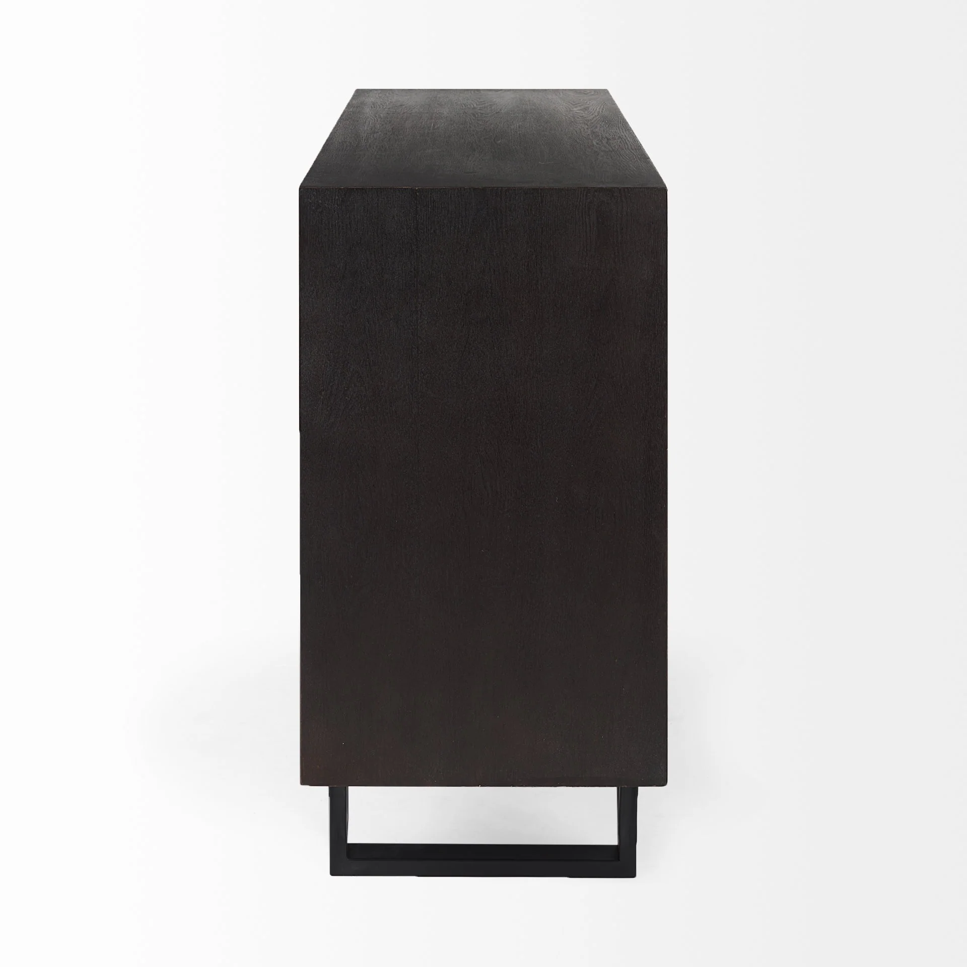 Contemporary Dark Oval Accent Cabinet By Homeroots - Image 3