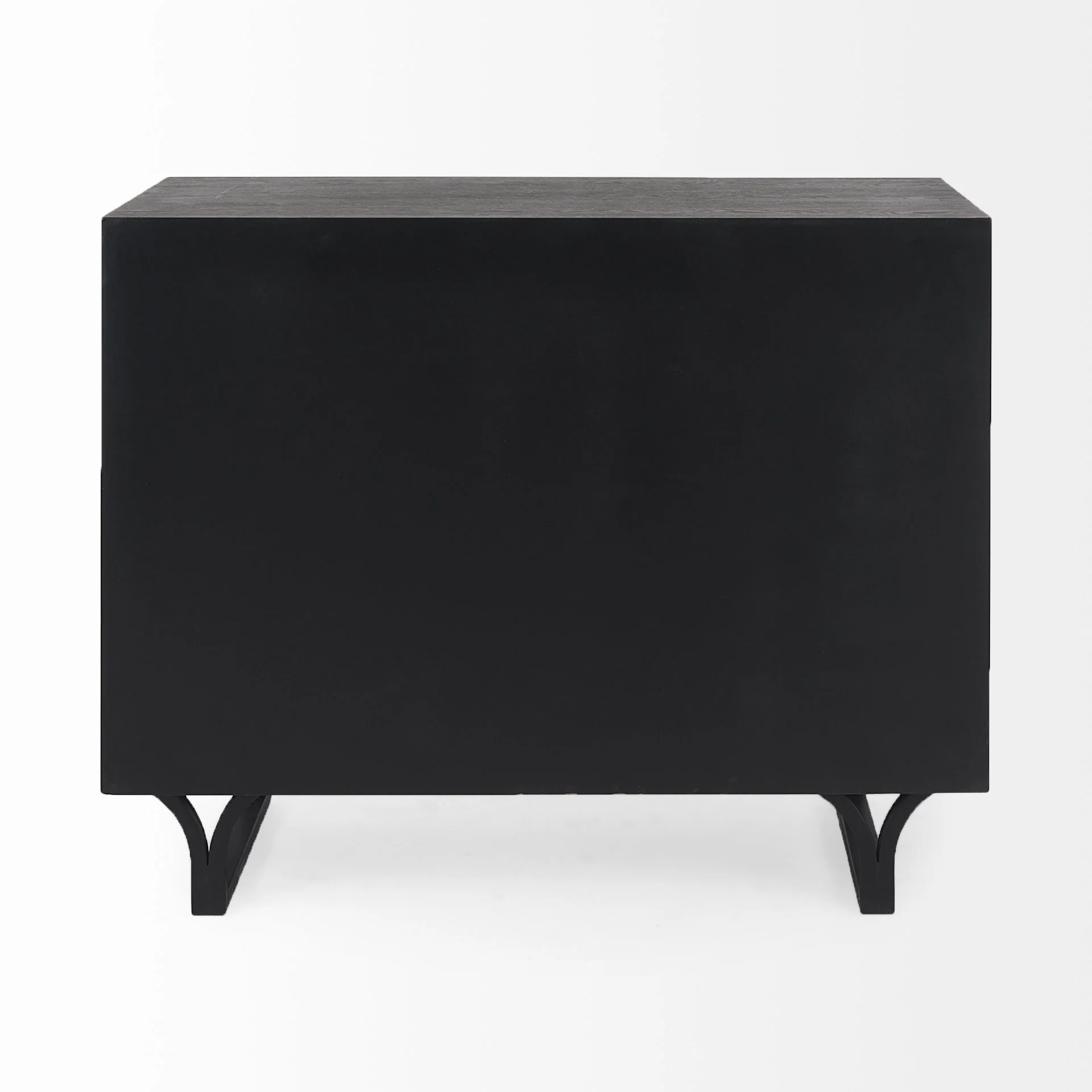 Contemporary Dark Oval Accent Cabinet By Homeroots - Image 4