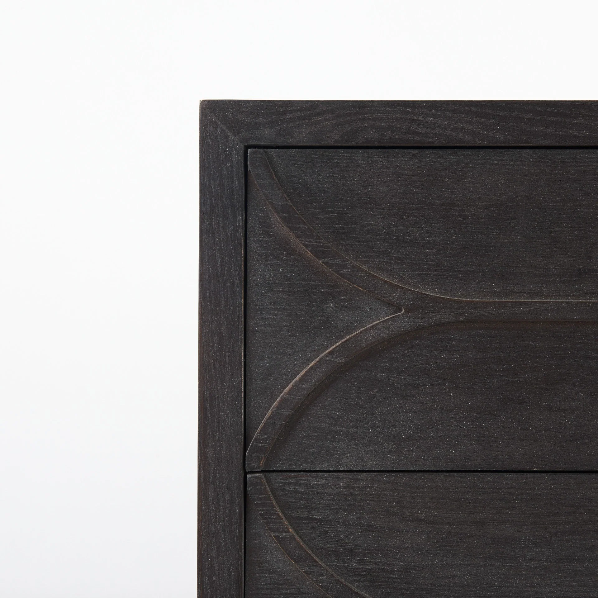 Contemporary Dark Oval Accent Cabinet By Homeroots - Image 6