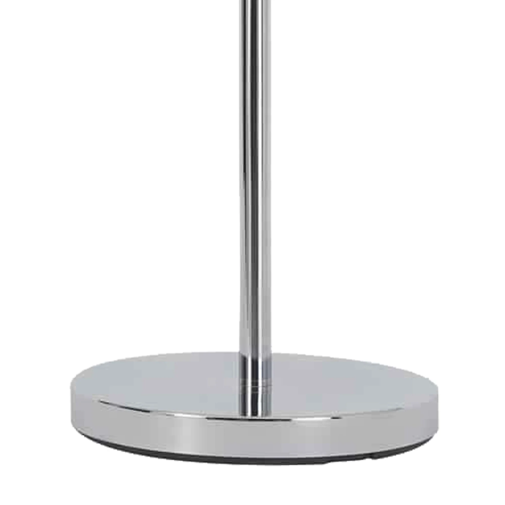 Contemporary Floor Lamp With Metal And Acrylic Ball Shades, Silver By Benzara - Image 4