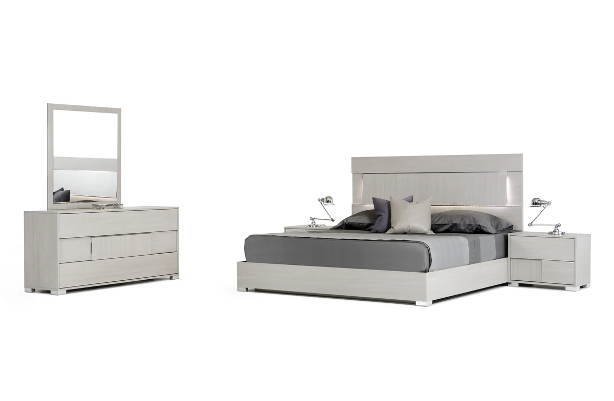 Contemporary Gray Middle Block 3 Drawer Dresser By Homeroots - Image 5