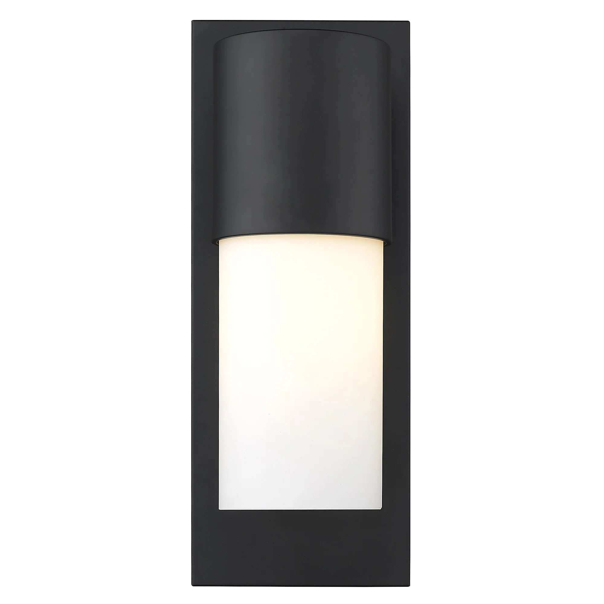 Contemporary Matte Black and White Wall Light By Homeroots - Image 4