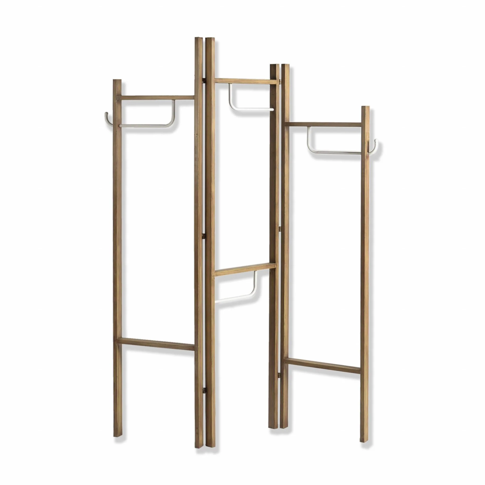 Contemporary Scandinavian Style Three Panel Room Divider Screen By Homeroots - Image 2