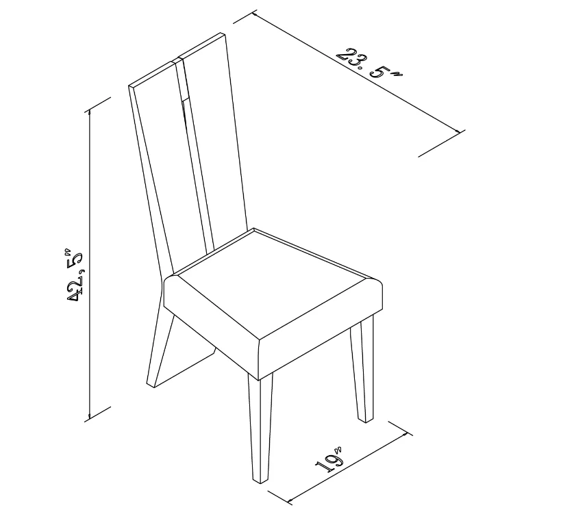 Contemporary Sleek Gray Dining Chair Set Of 2 By Homeroots - Image 2