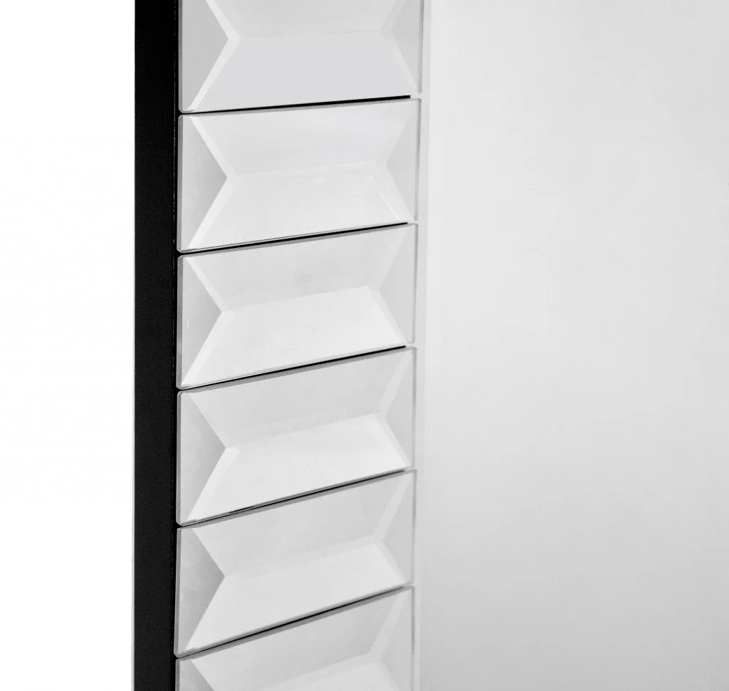 Contemporary Wave Wall Mirror By Homeroots - Image 4