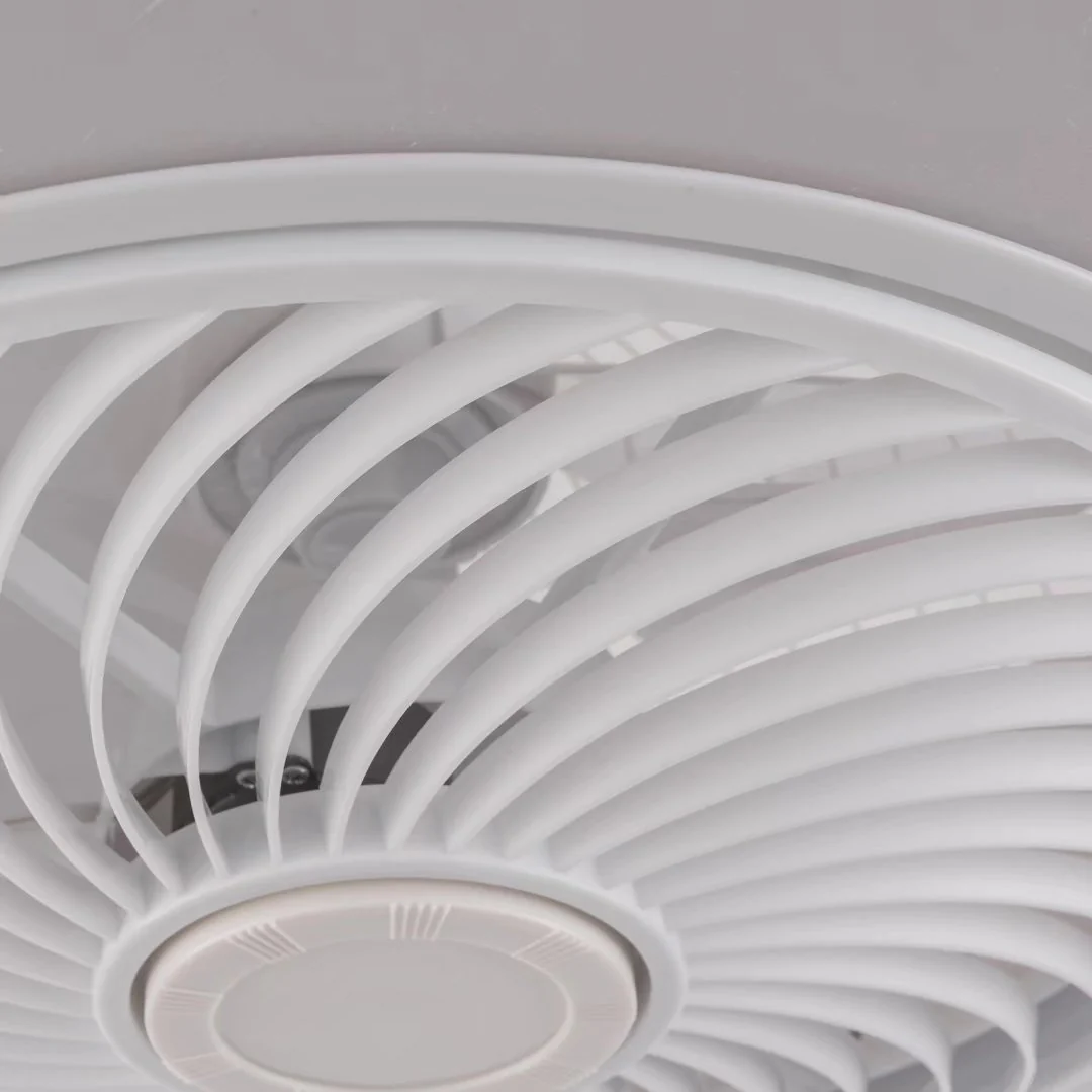 Contemporary White Ceiling Lamp And Fan By Homeroots - Image 4