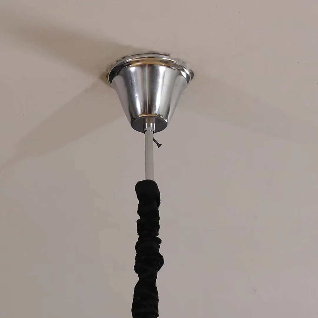 Contemporary White Faux Crystal Chandelier By Homeroots - Image 8