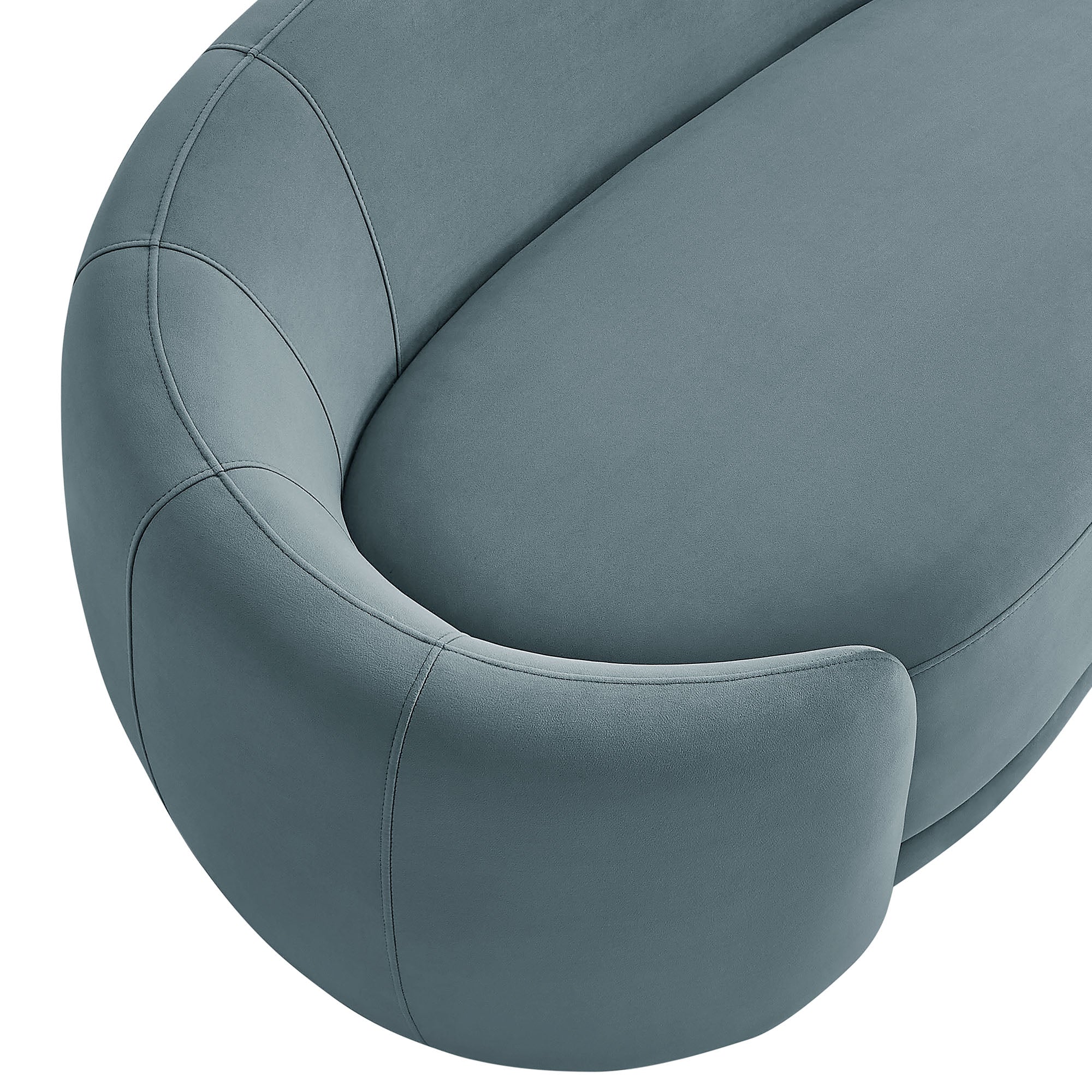 Contessa Curved Performance Velvet Sofa by Modway - Image 5