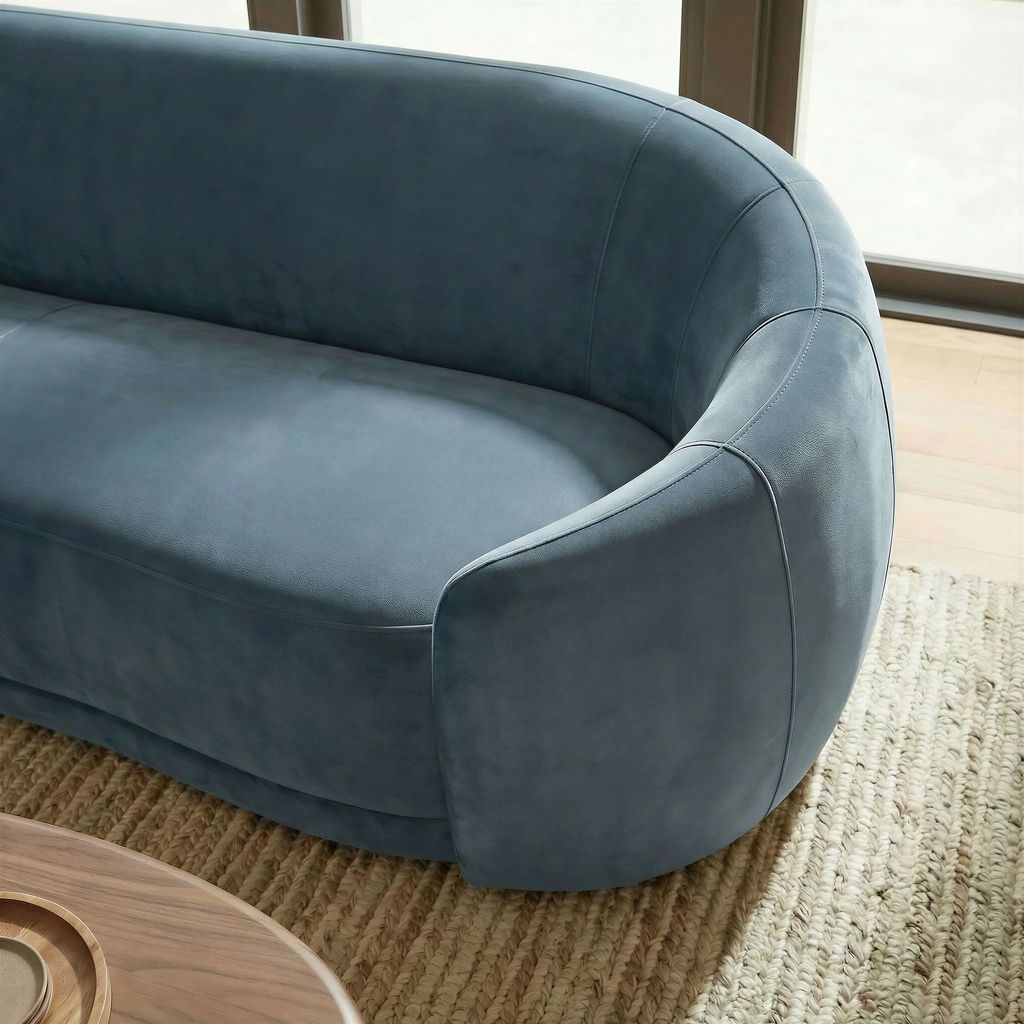 Contessa Curved Performance Velvet Sofa by Modway - Image 6