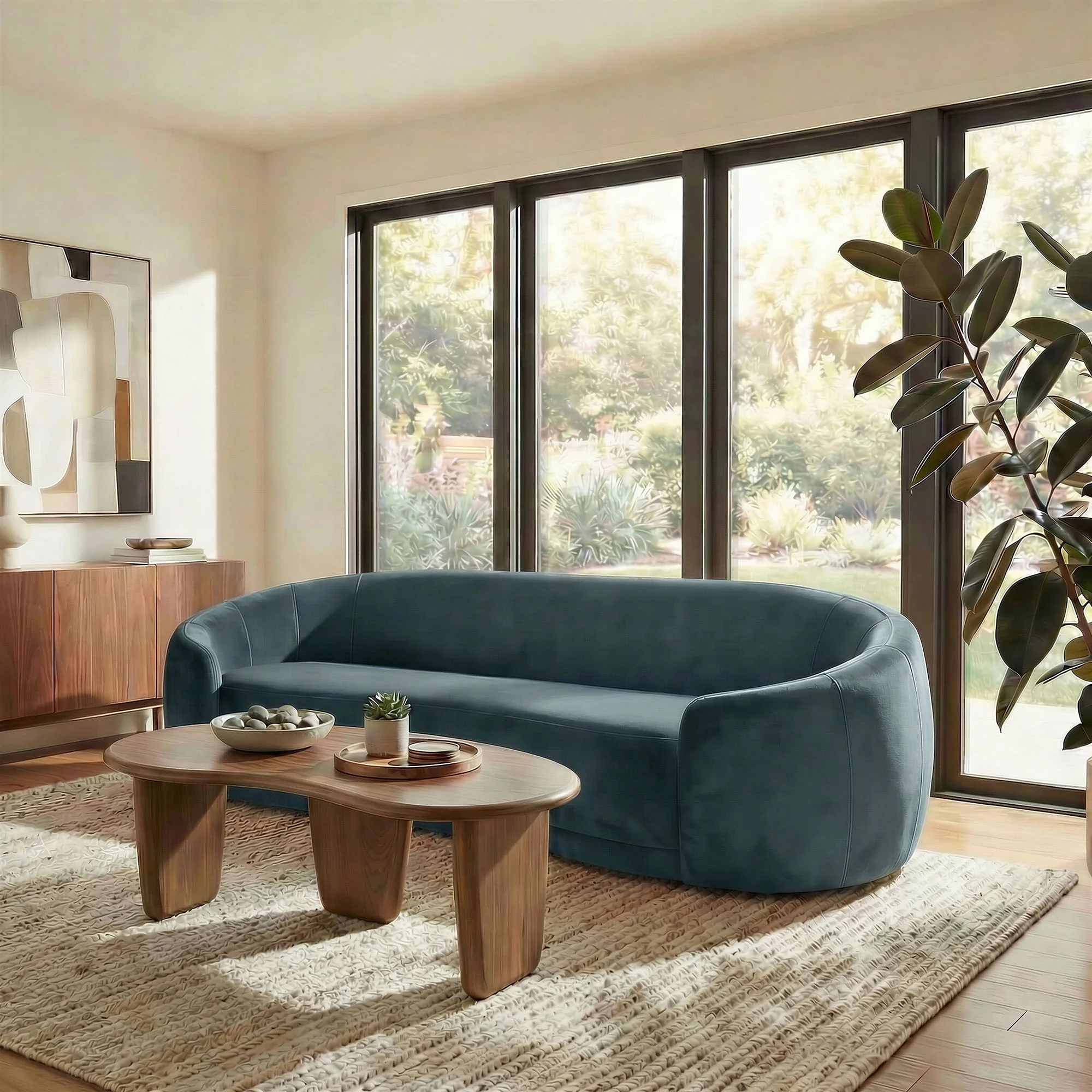 Contessa Curved Performance Velvet Sofa by Modway - Image 7