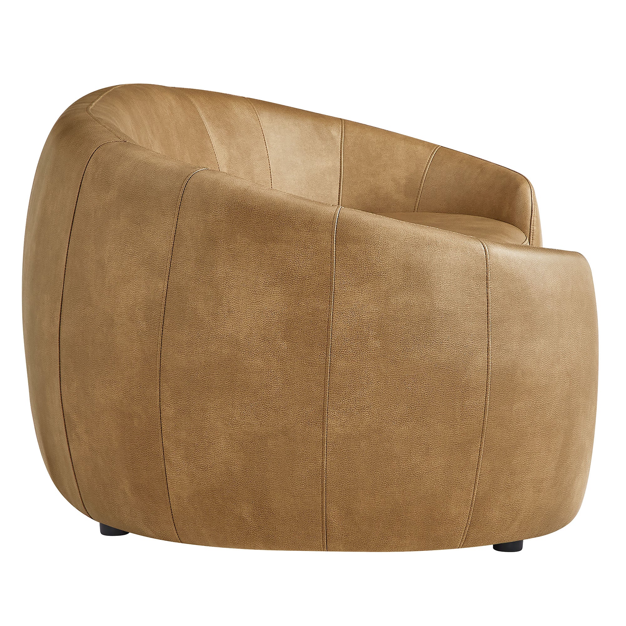 Contessa Curved Vegan Leather Sofa by Modway - Image 2