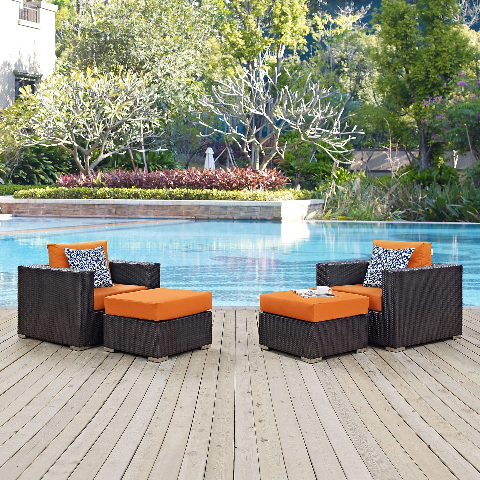 Convene 4 Piece Outdoor Patio Sectional Set By Modway - EEI-2367 - Image 11